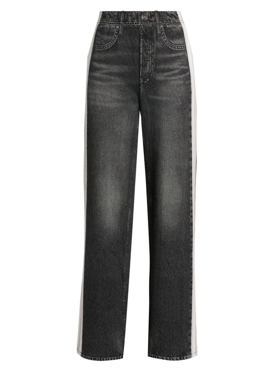 Rag & Bone Women's Miramar Terry Pull-on Wide-leg Pants In Black