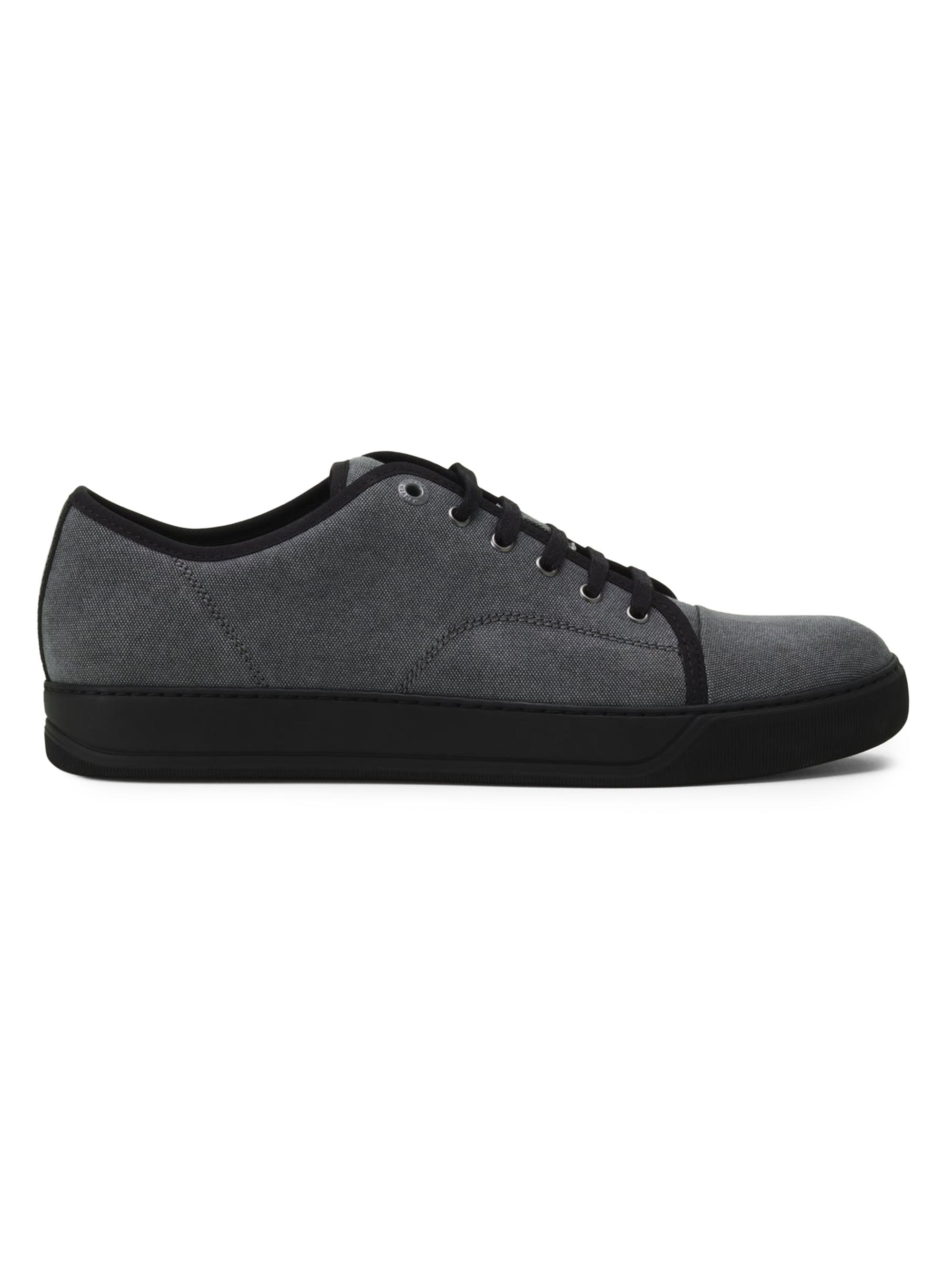Lanvin Men's Dbb1 Canvas Sneakers - Black Anthracite