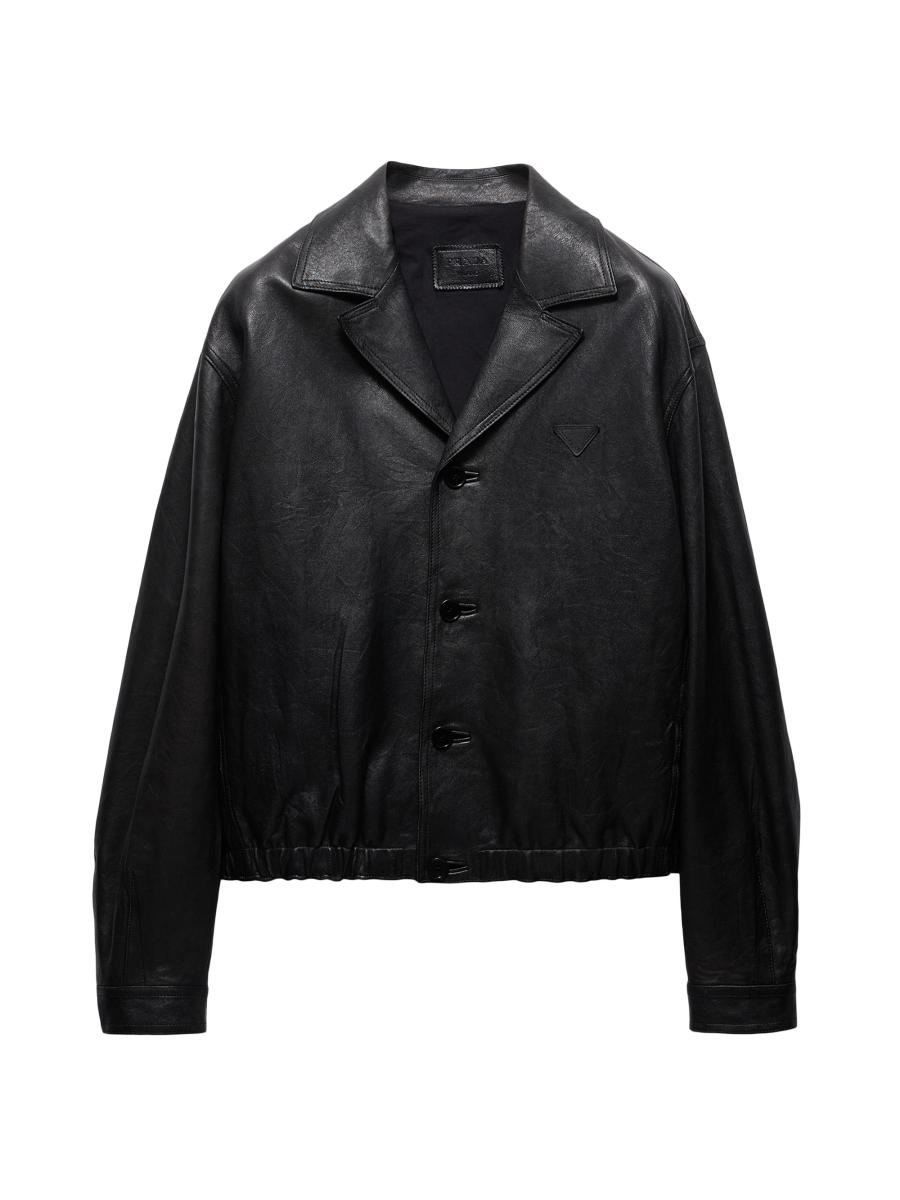 専用 PRADA Leather & Knit Jacket IT46 0400026447261?wid=900