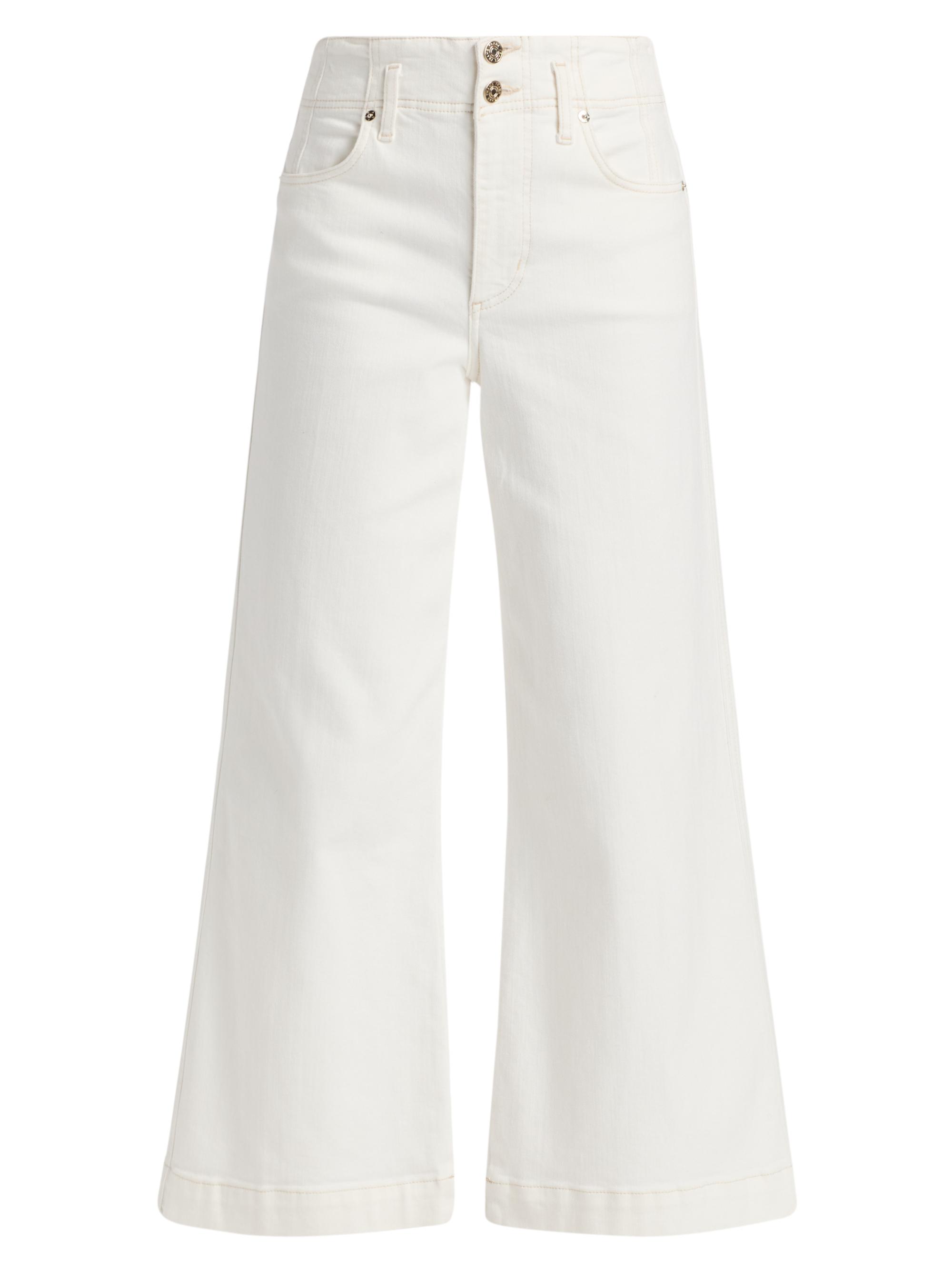 FRAME Women's The Seamed Wide Trousers - Au Natural Clean
