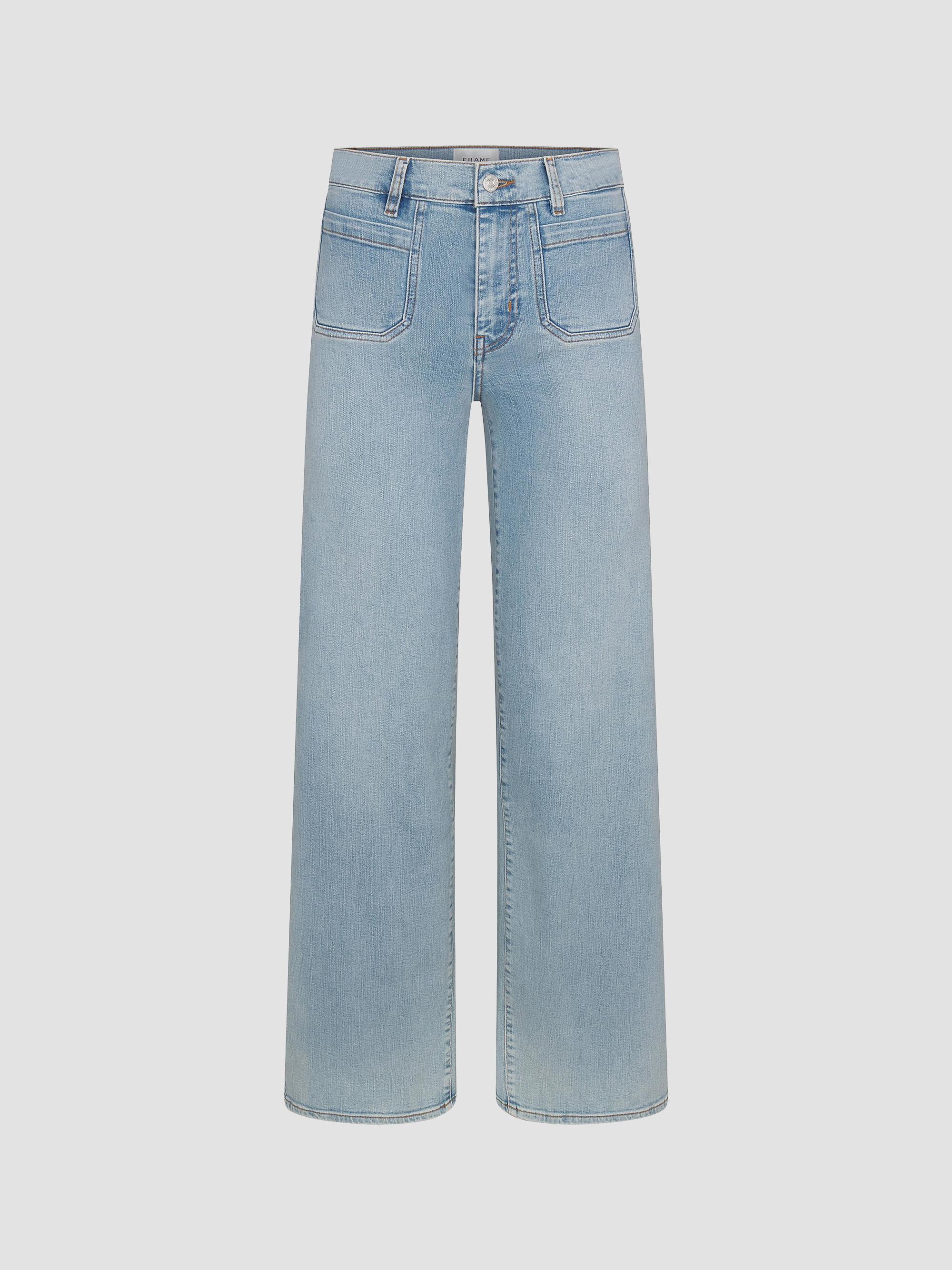 Jean 7 For All Mankind A Pocket Light Wash - Taille 28, Lavage Moyen, Flare, Occasion Très Bon état