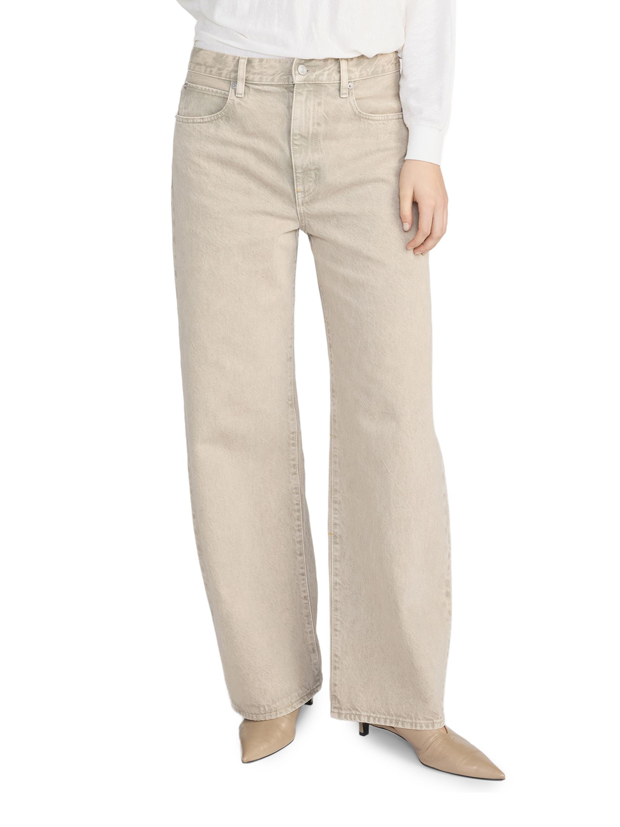 FRAME Women's The Bow Barrel-Leg Jeans - Tabby