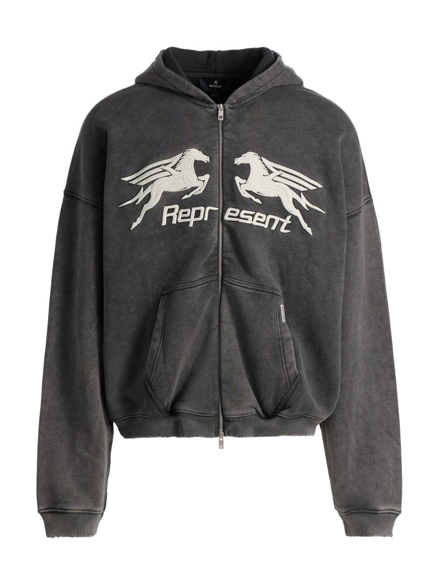 Represent Pegasus Cotton Zip-Front Hoodie | Saks Fifth Avenue
