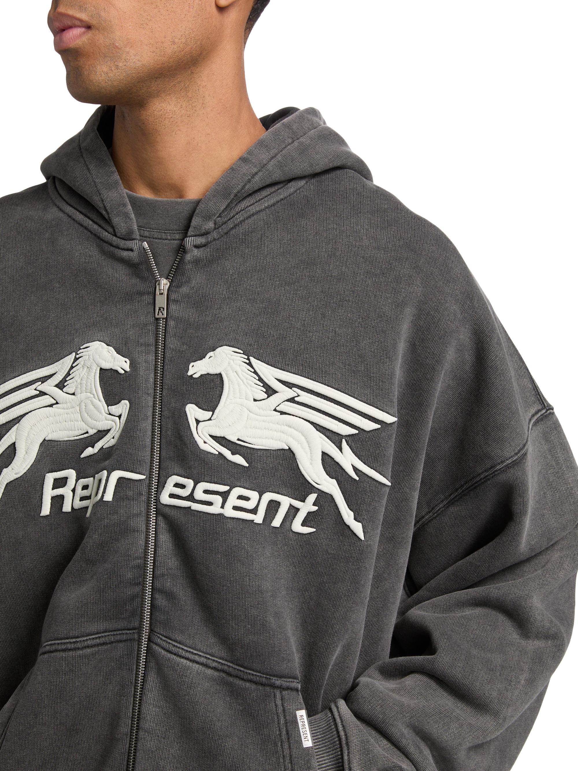 Represent Pegasus Cotton Zip-Front Hoodie | Saks Fifth Avenue