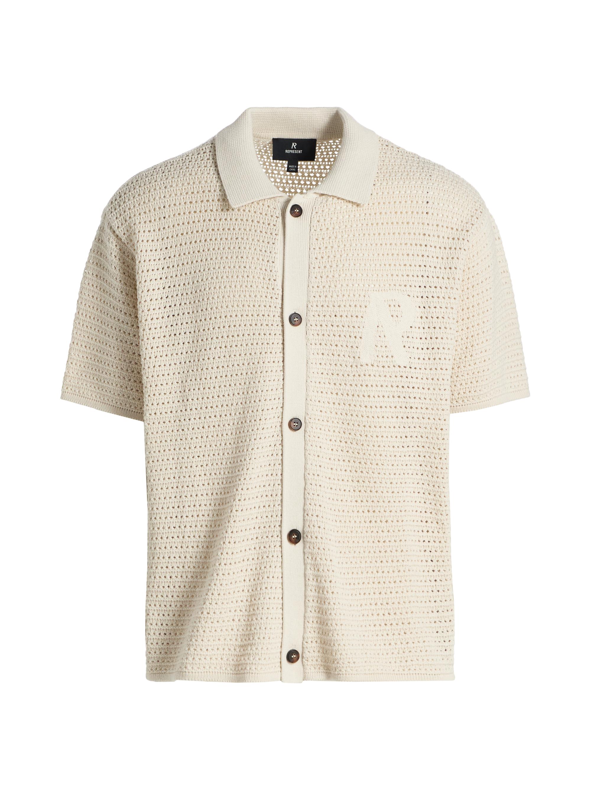 Pico Open-Knit Cotton-Blend Shirt
