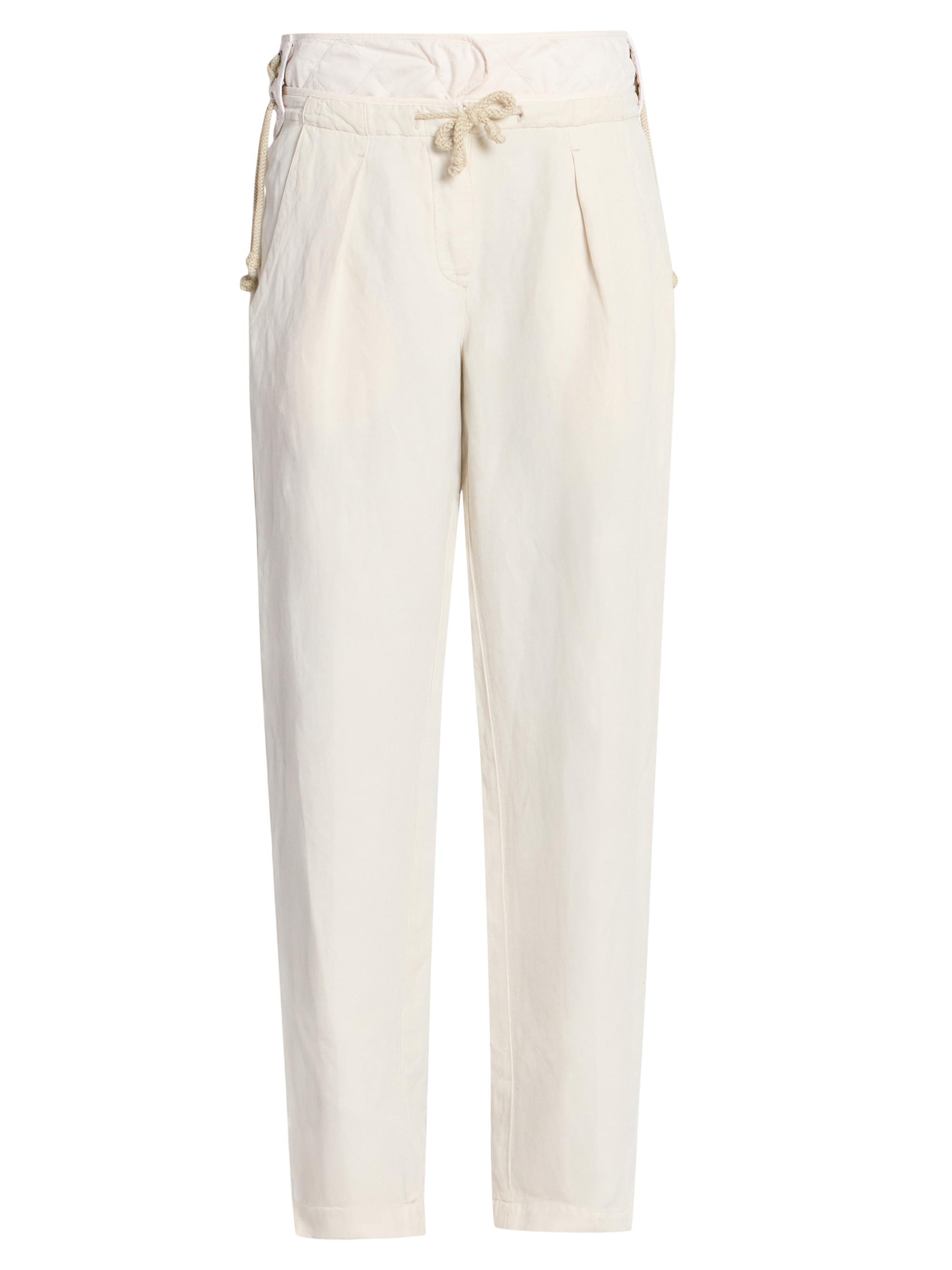Isabel Marant Women's Sharon Linen-Silk Tapered Pants - Ecru