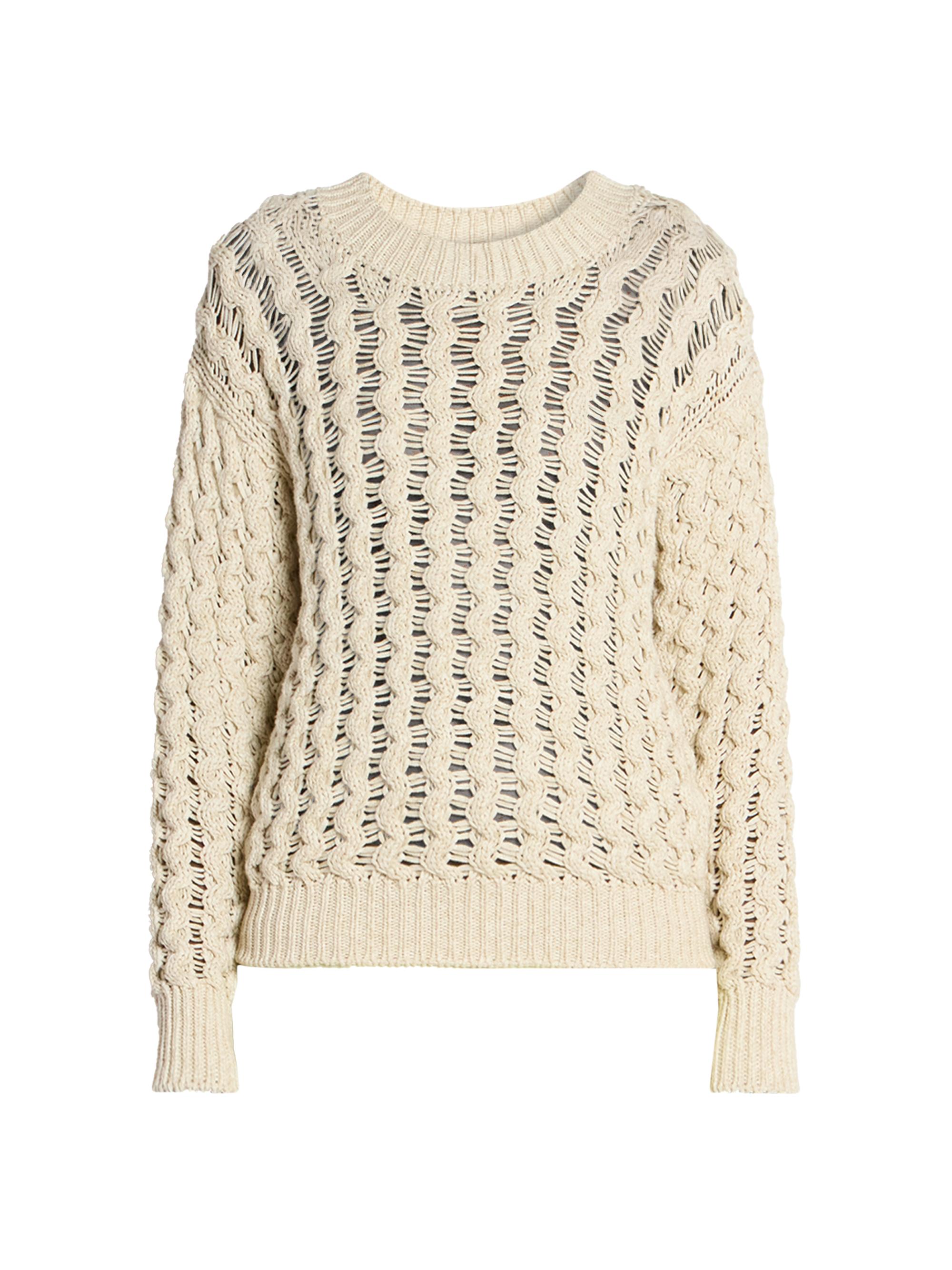 Isabel Marant Women's Aurelys Cotton Crewneck Sweater - Ecru