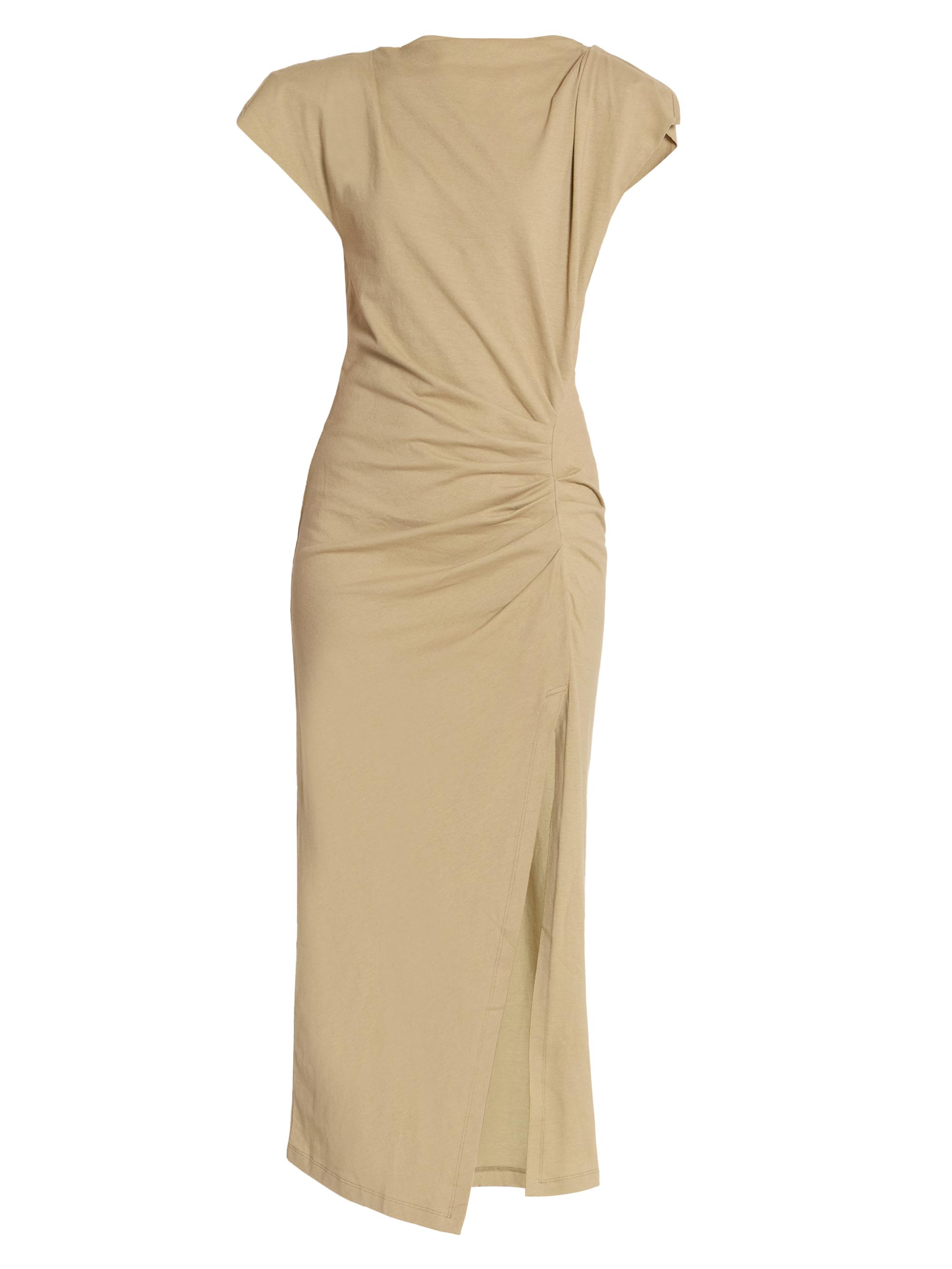 Isabel Marant Women's Nadela Cap-Sleeve Cotton Midi-Dress - Light Bronze