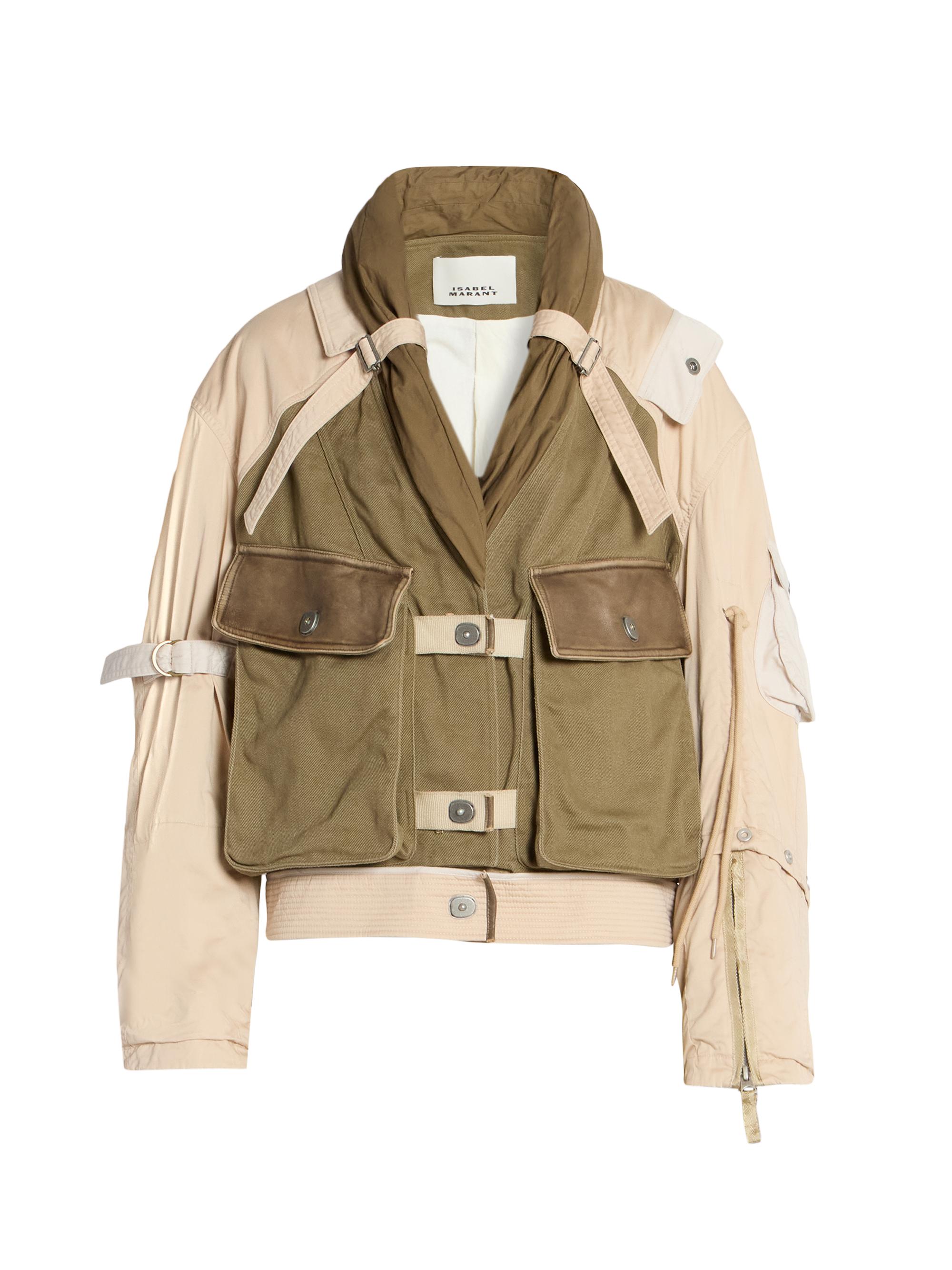 Isabel Marant Women's Julissa Padded Cotton Flight Jacket - Khaki