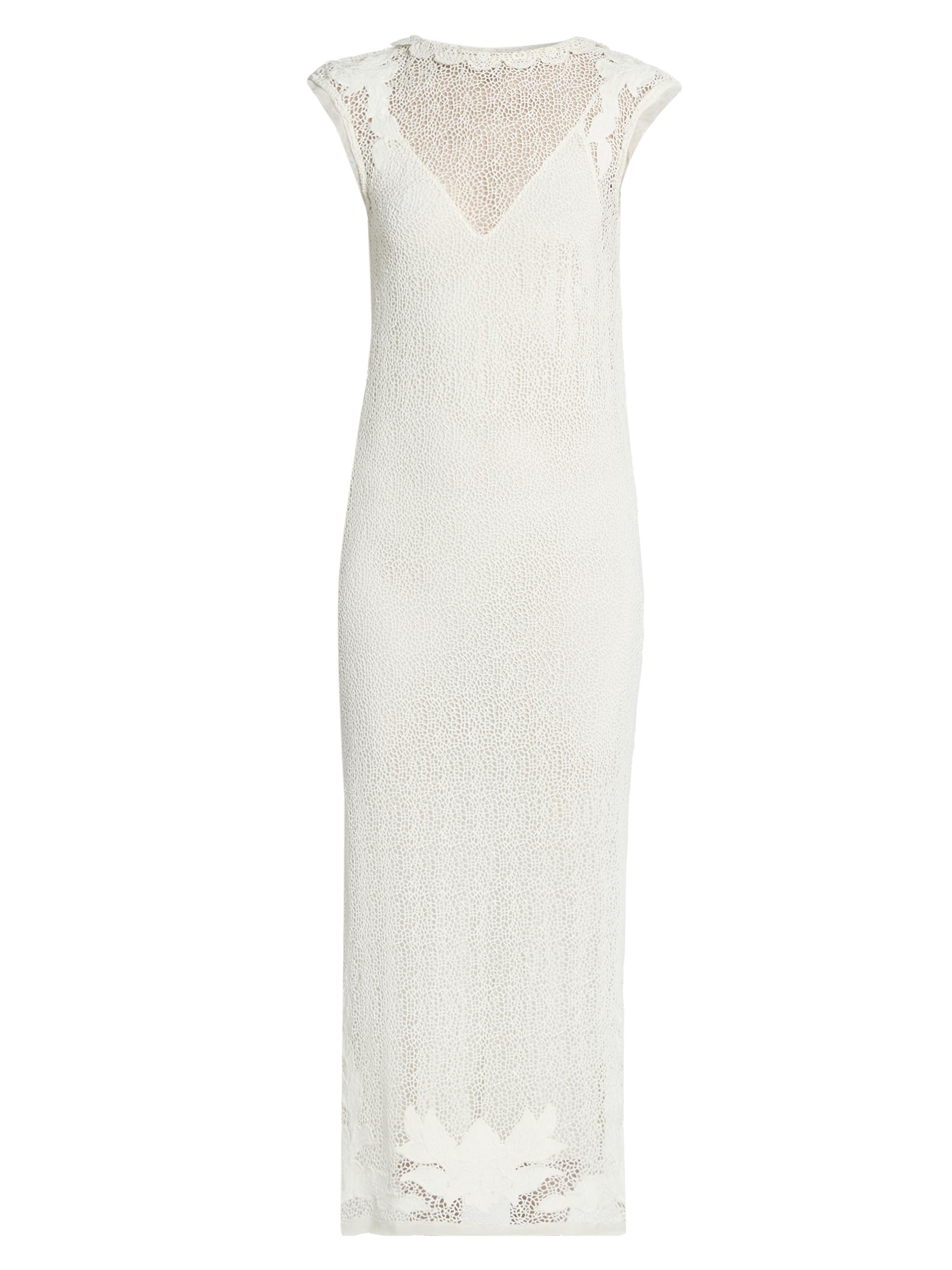 Isabel Marant Women's Delvine Cotton Lace Slipdress - Ecru