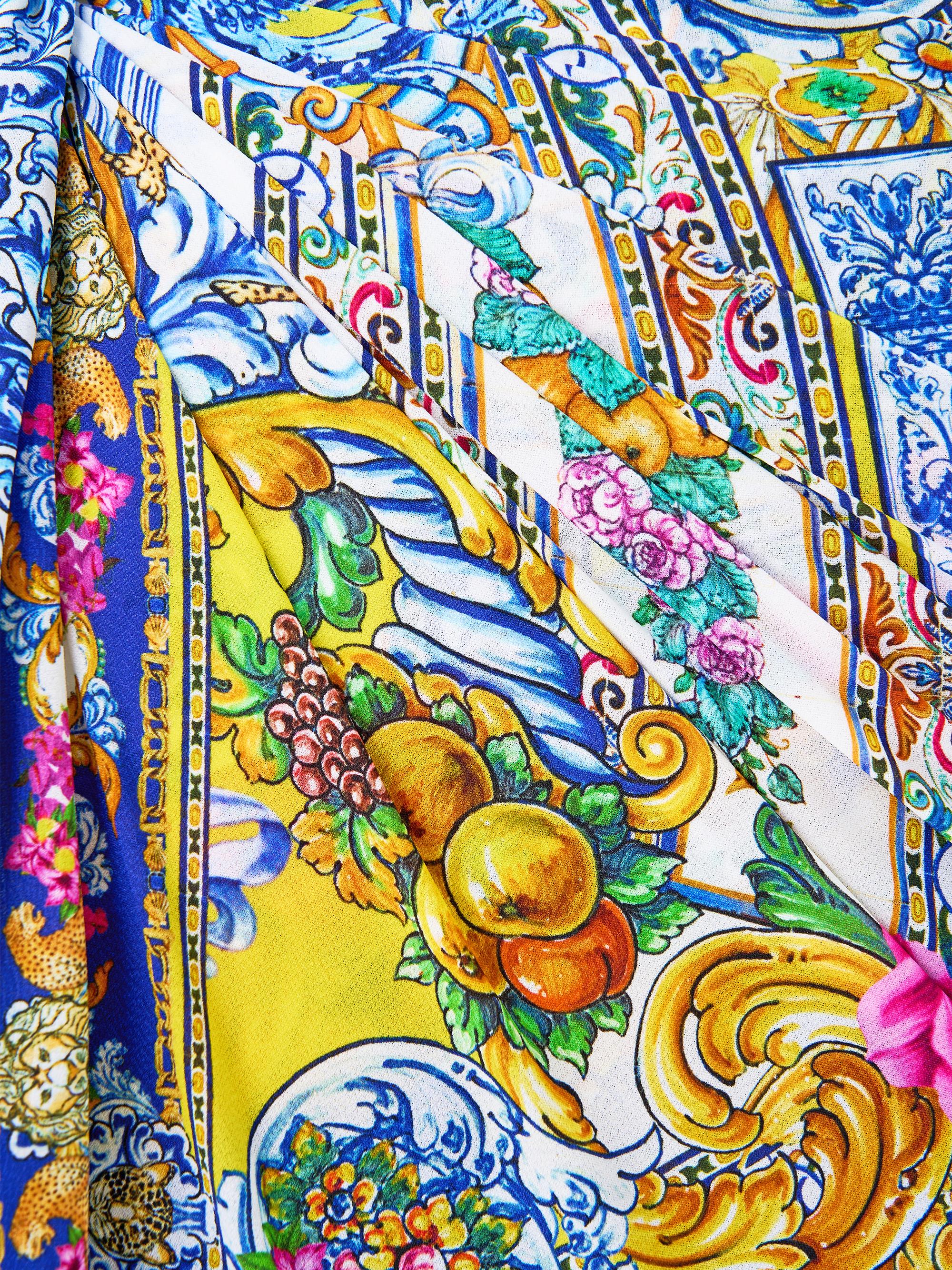 【美品✨】CAMILLAカミラ スリムフィット カフタン スプリット高級 シルク Camilla Espana Nirvana Eyelet Sarong | Saks Fifth Avenue
