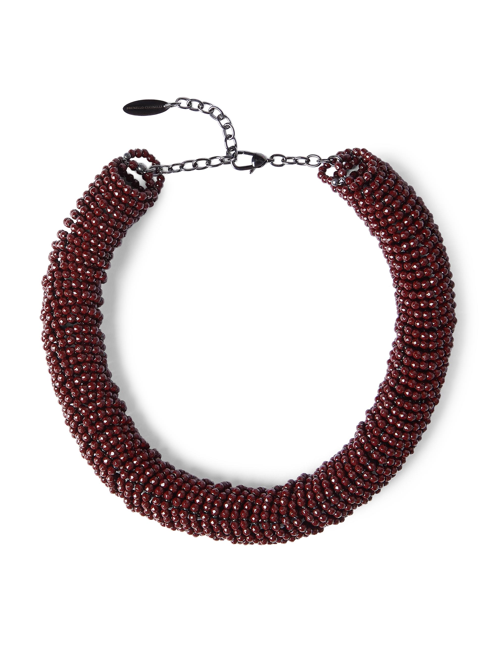 Brunello Cucinelli Women's Hematite and Sterling Silver Choker - Red
