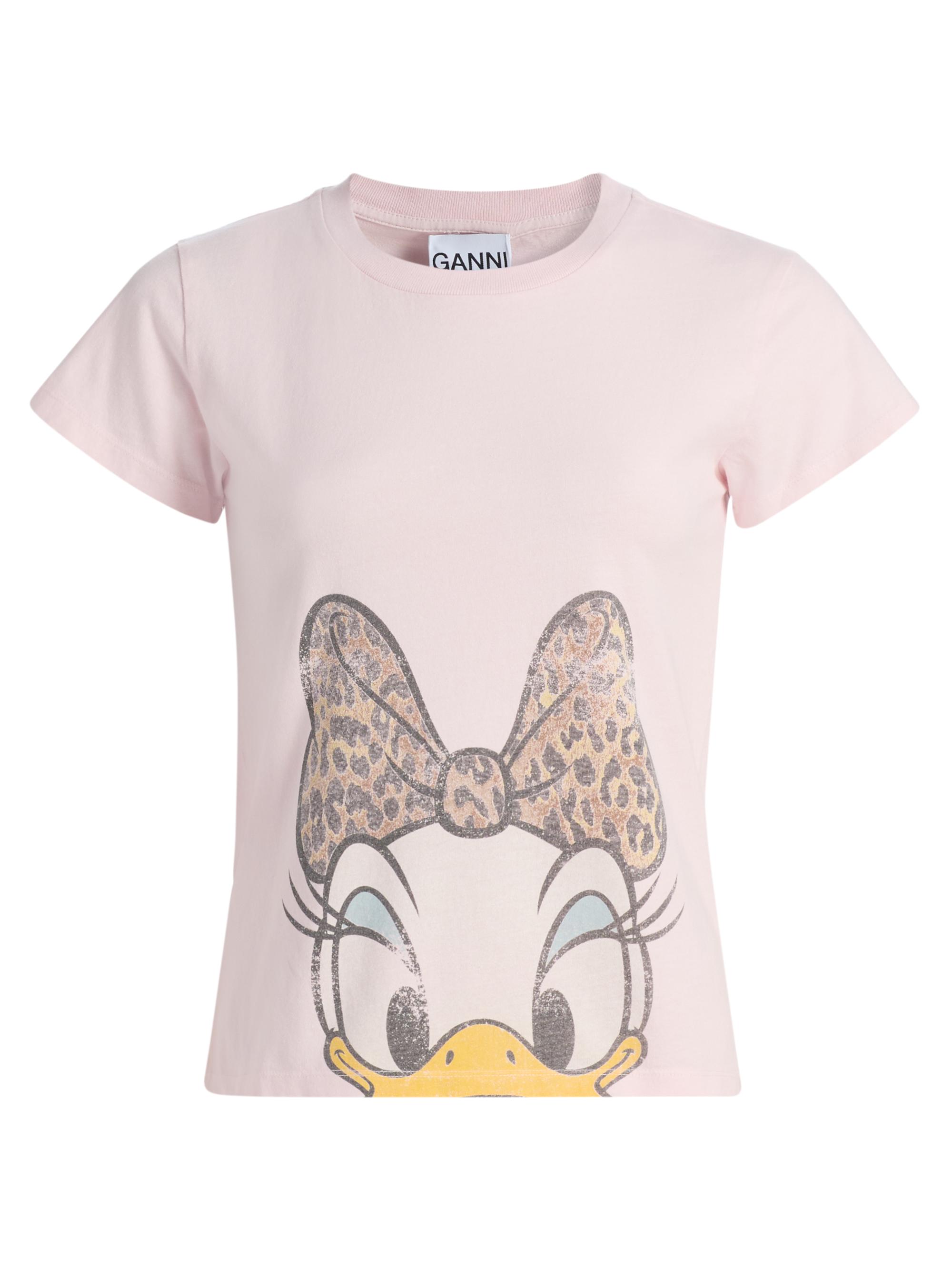 Ganni Daisy Cotton Jersey T-Shirt | Saks Fifth Avenue