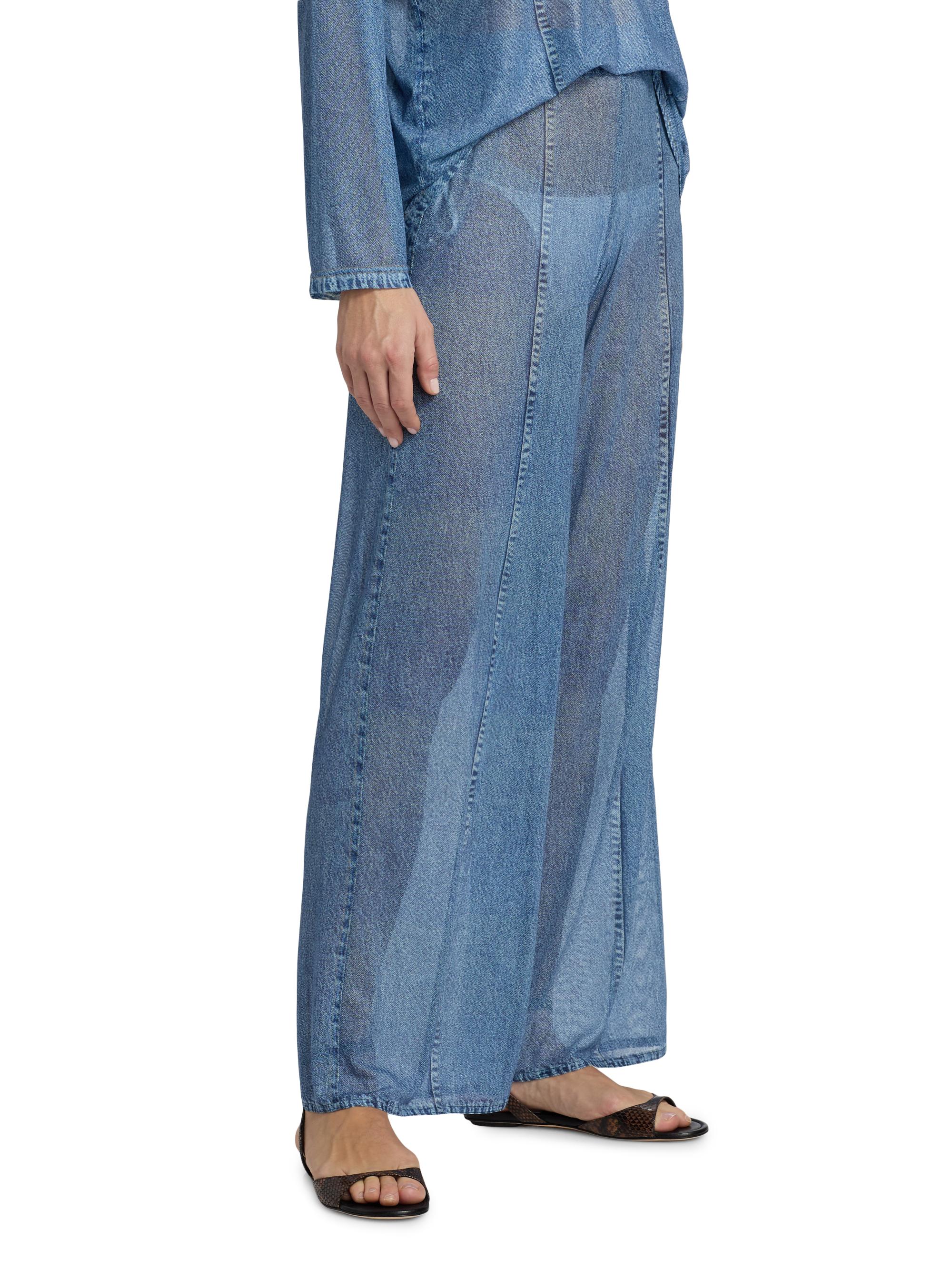 rag & bone rb Miramar Mesh Wide Leg Pant | Saks Fifth Avenue