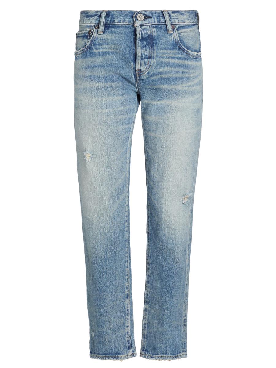 Moussy Vintage Women's Hackney Tapered Mid-rise Jeans In Blue