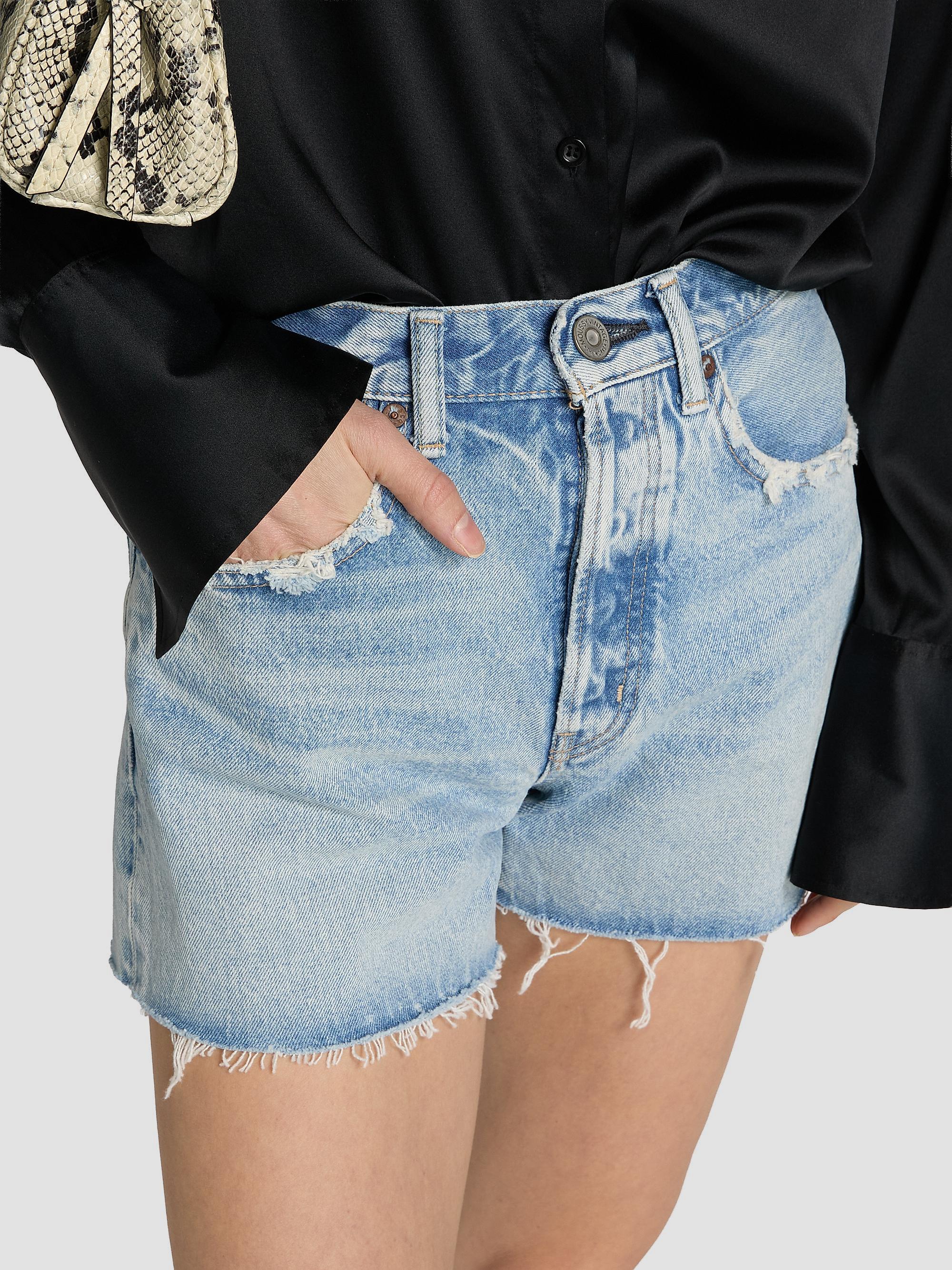 Moussy Vintage Women's Southborough Denim Shorts - Light Blue | Thumbnail 6