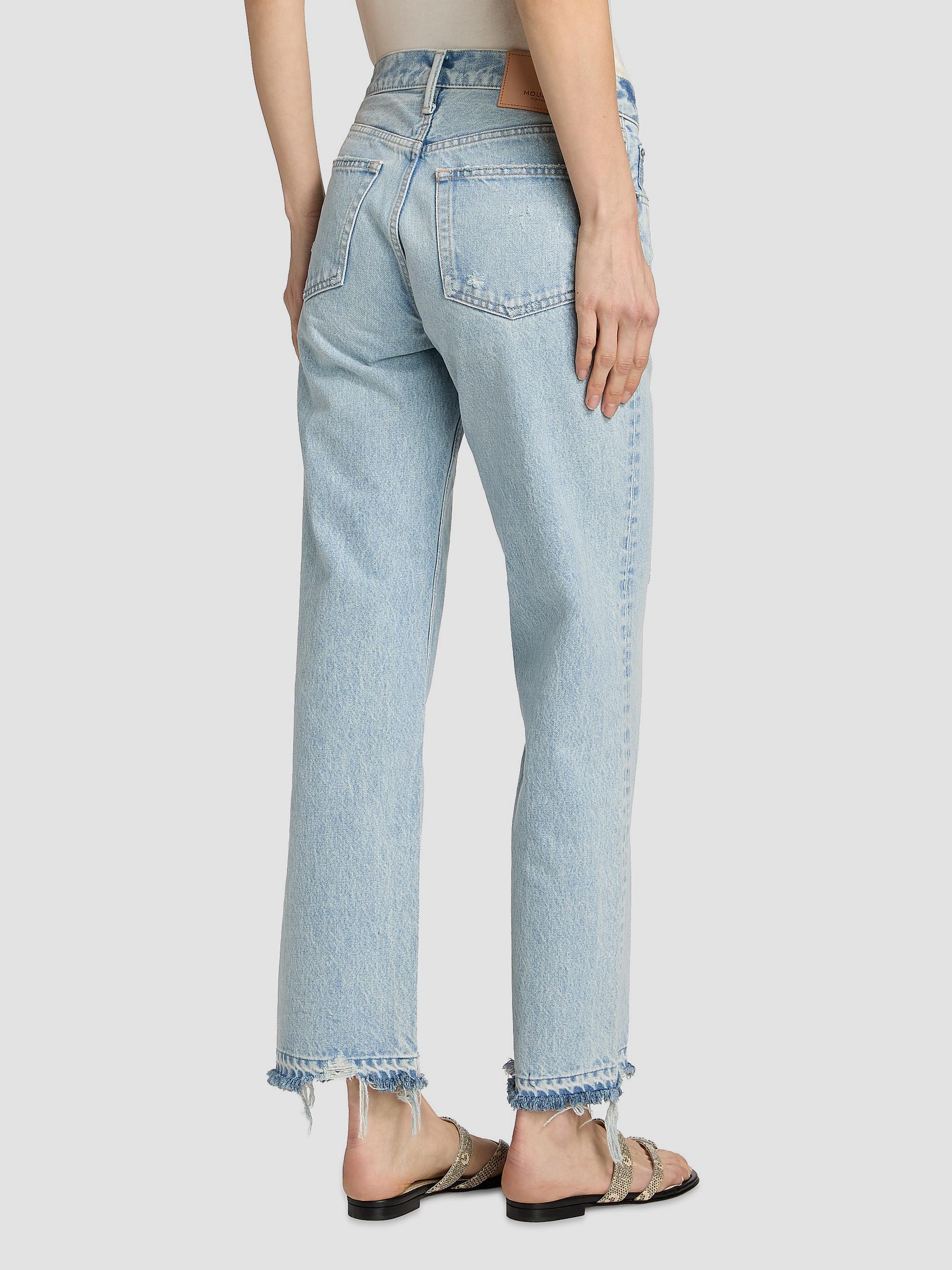 Moussy Vintage Women's Barrington Low-Rise Straight-Fit Jeans - Light Blue | Thumbnail 5