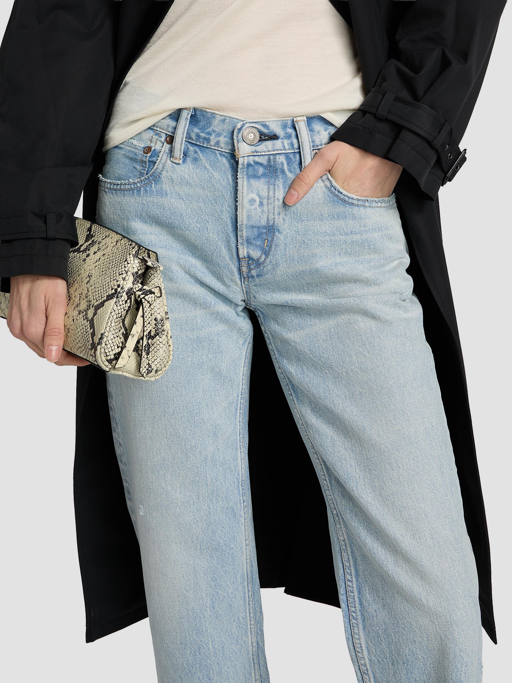 Moussy Vintage Women's Barrington Low-Rise Straight-Fit Jeans - Light Blue | Thumbnail 6