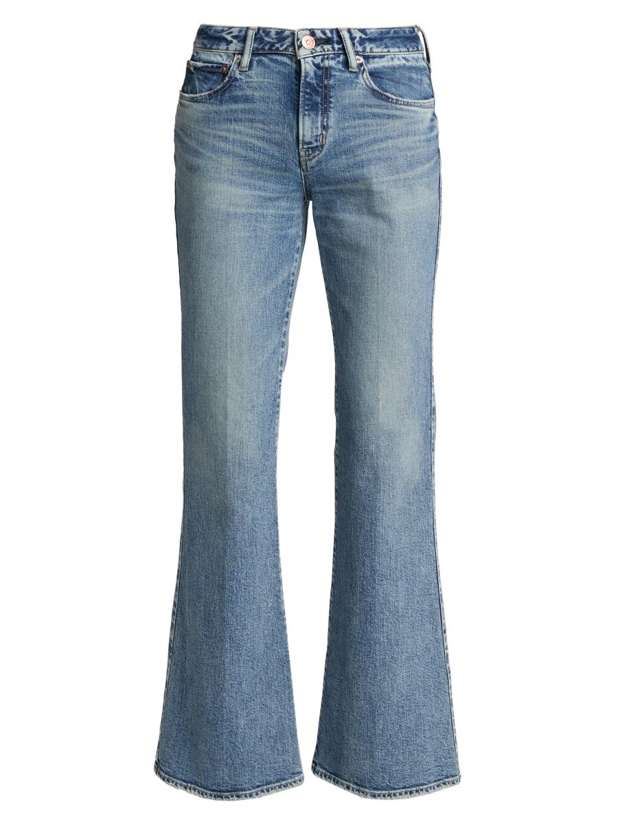Moussy Vintage Women's Attlenboro '70s Flare Jeans In Blue