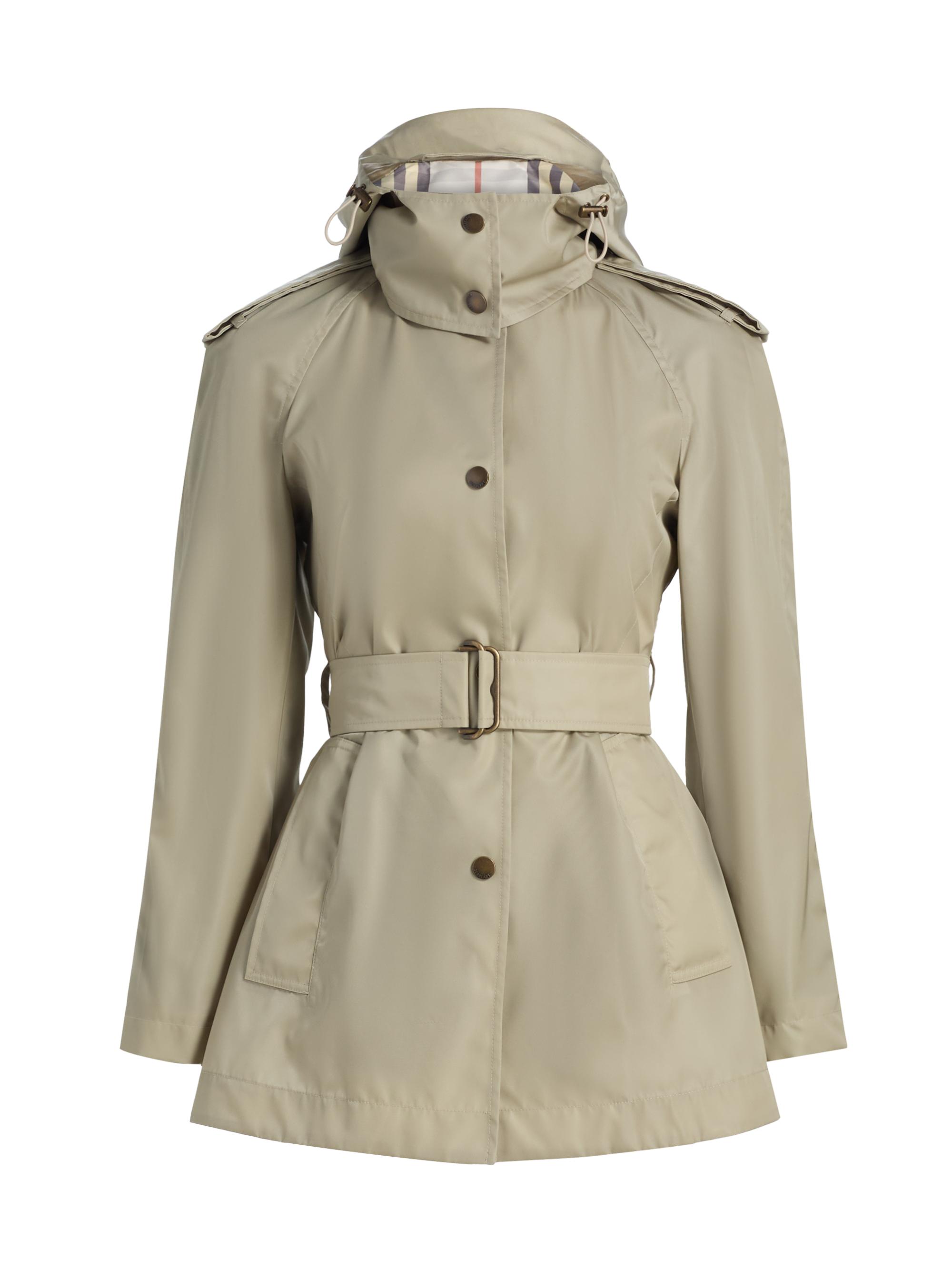 Burberry Women's Tilgate Belted Mini Trench Coat - Sparrow Beige