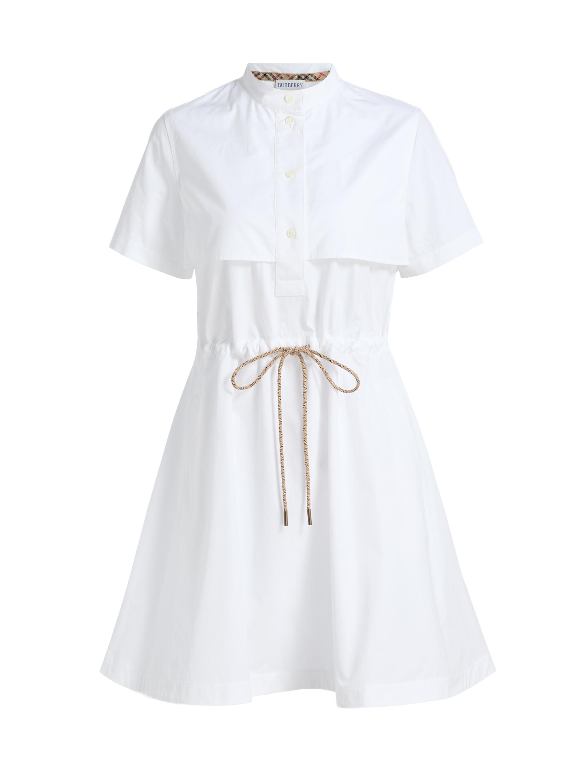 Burberry Women's Isotta Cotton Poplin Minidress - Optic White