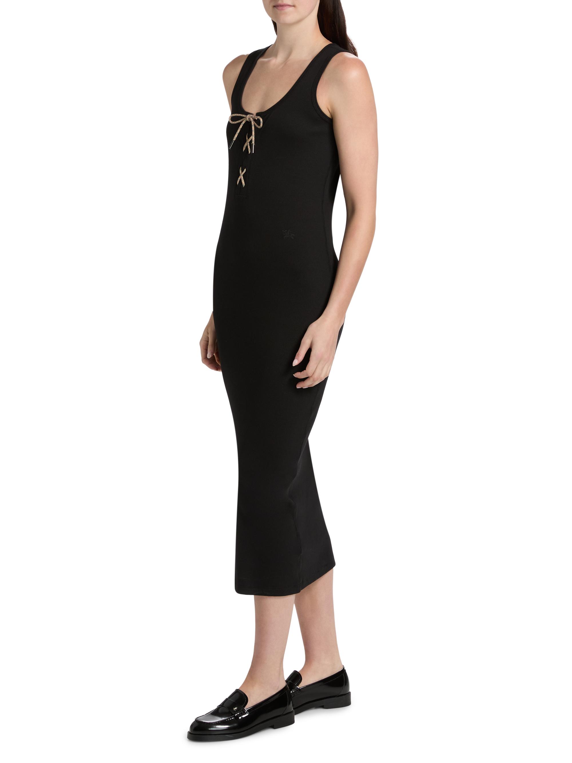 Burberry Carlotta Stretch-Cotton Midi-Dress | Saks Fifth Avenue