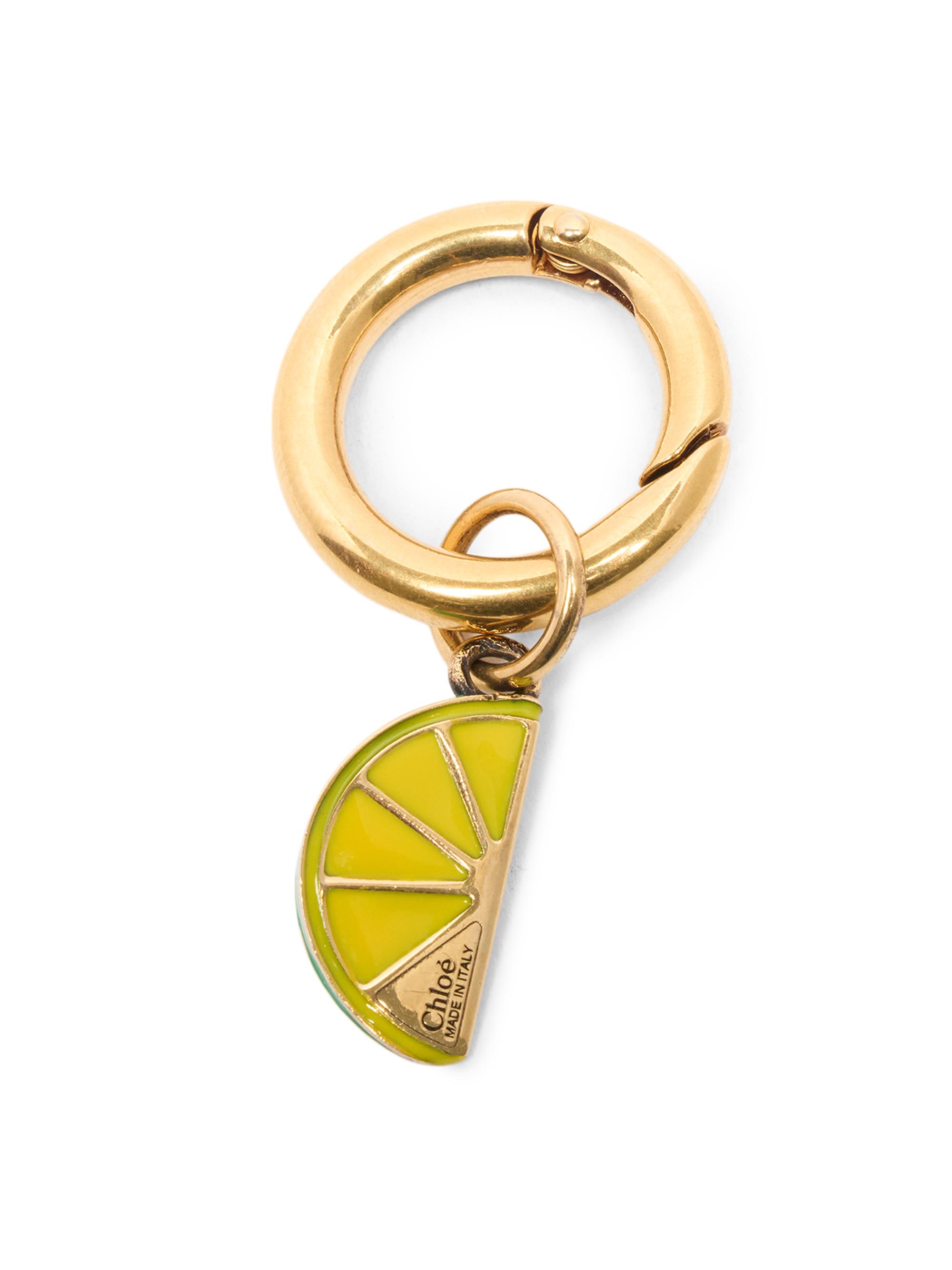 Chloé Women's Lemon Slice Bag Charm - Gold Color
