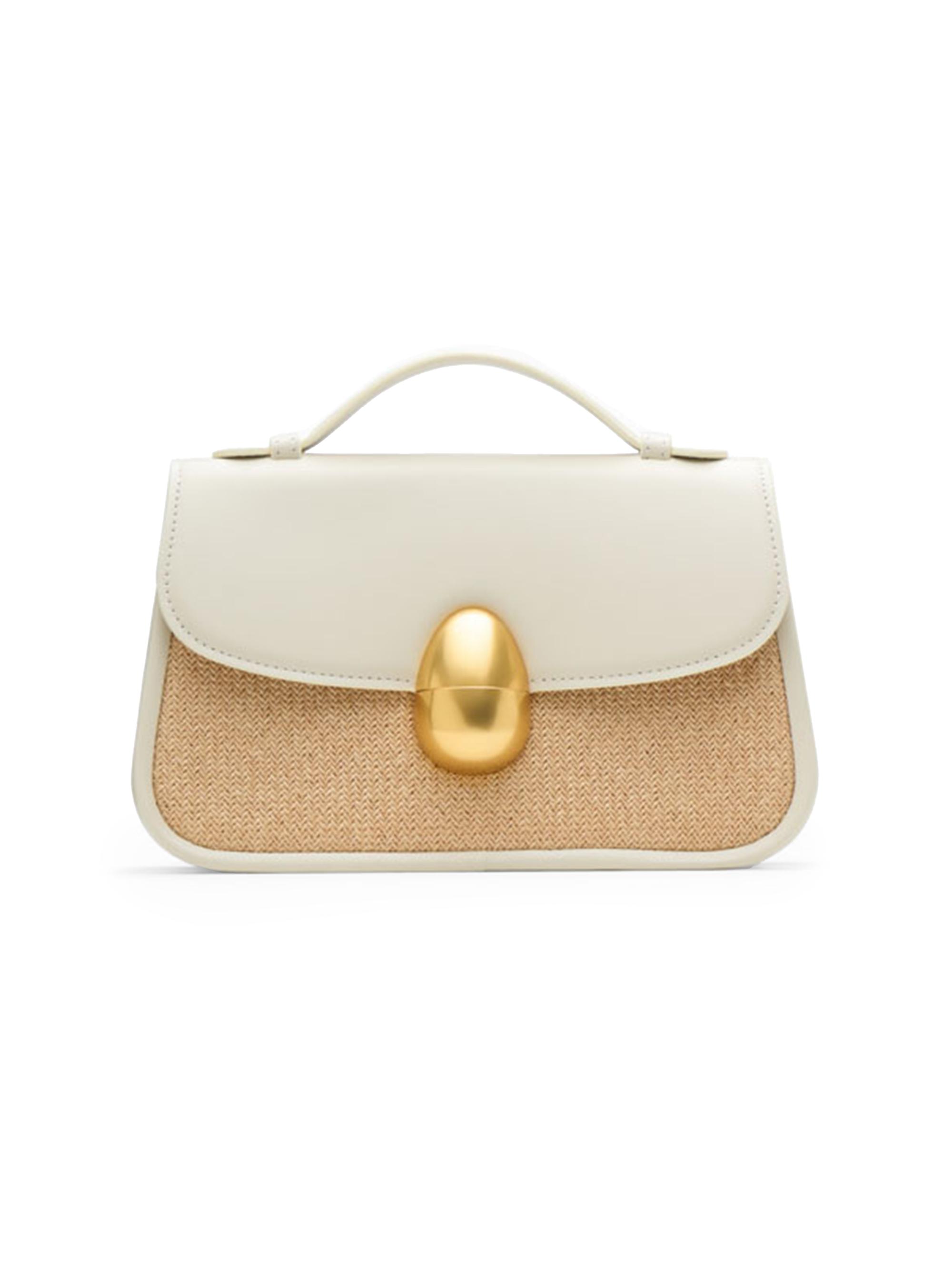 Neous Women's Phoenix 1.0 Raffia-Leather Crossbody Bag - Natural Cream