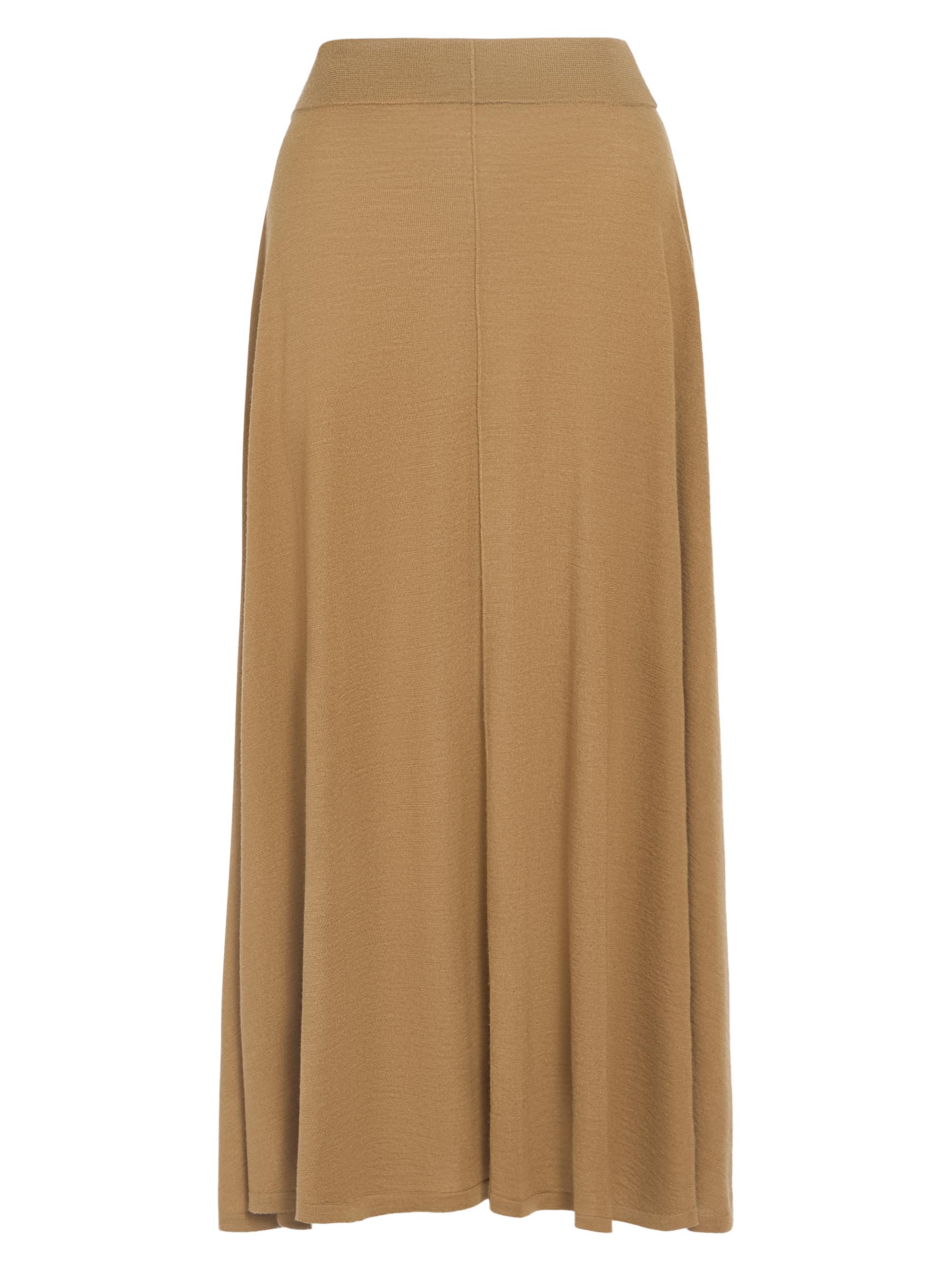 TWP Women's Wool-Silk Handkerchief Hem Maxi Skirt - Ermine