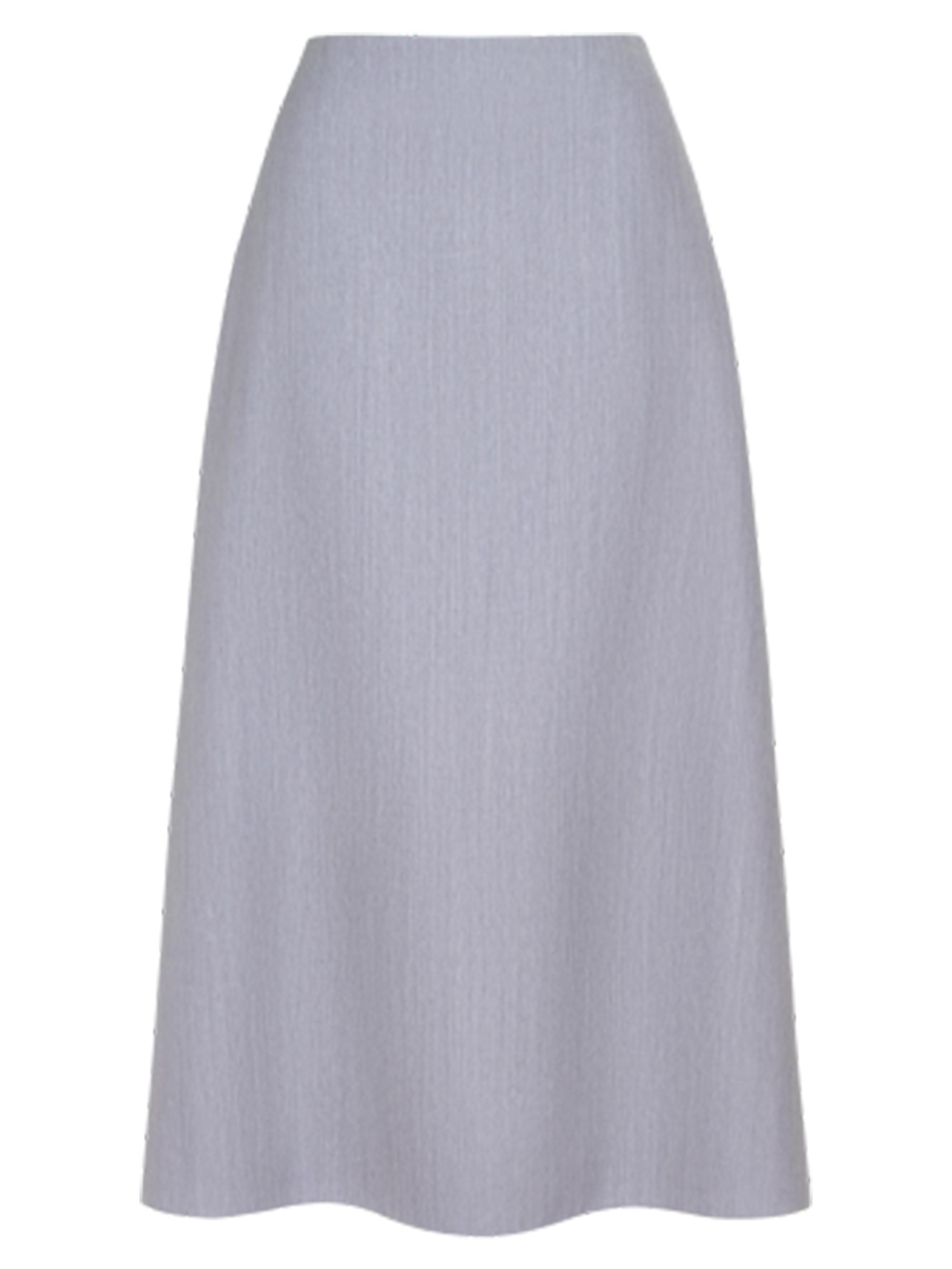 TWP Women's The A-Line Wool Maxi Skirt - Halogen Blue