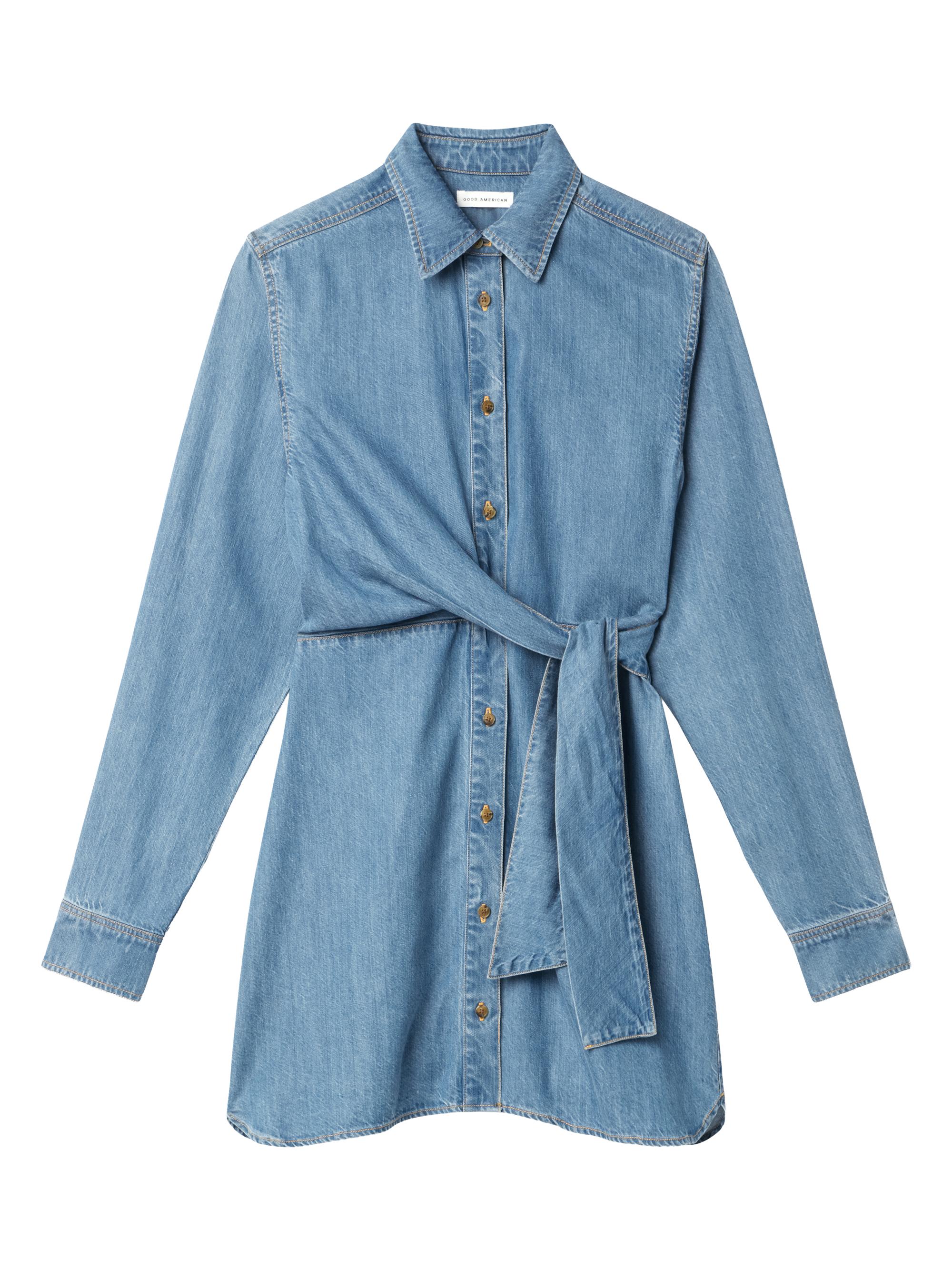 white christmas dresses Free People Atlas Denim Mini Dress