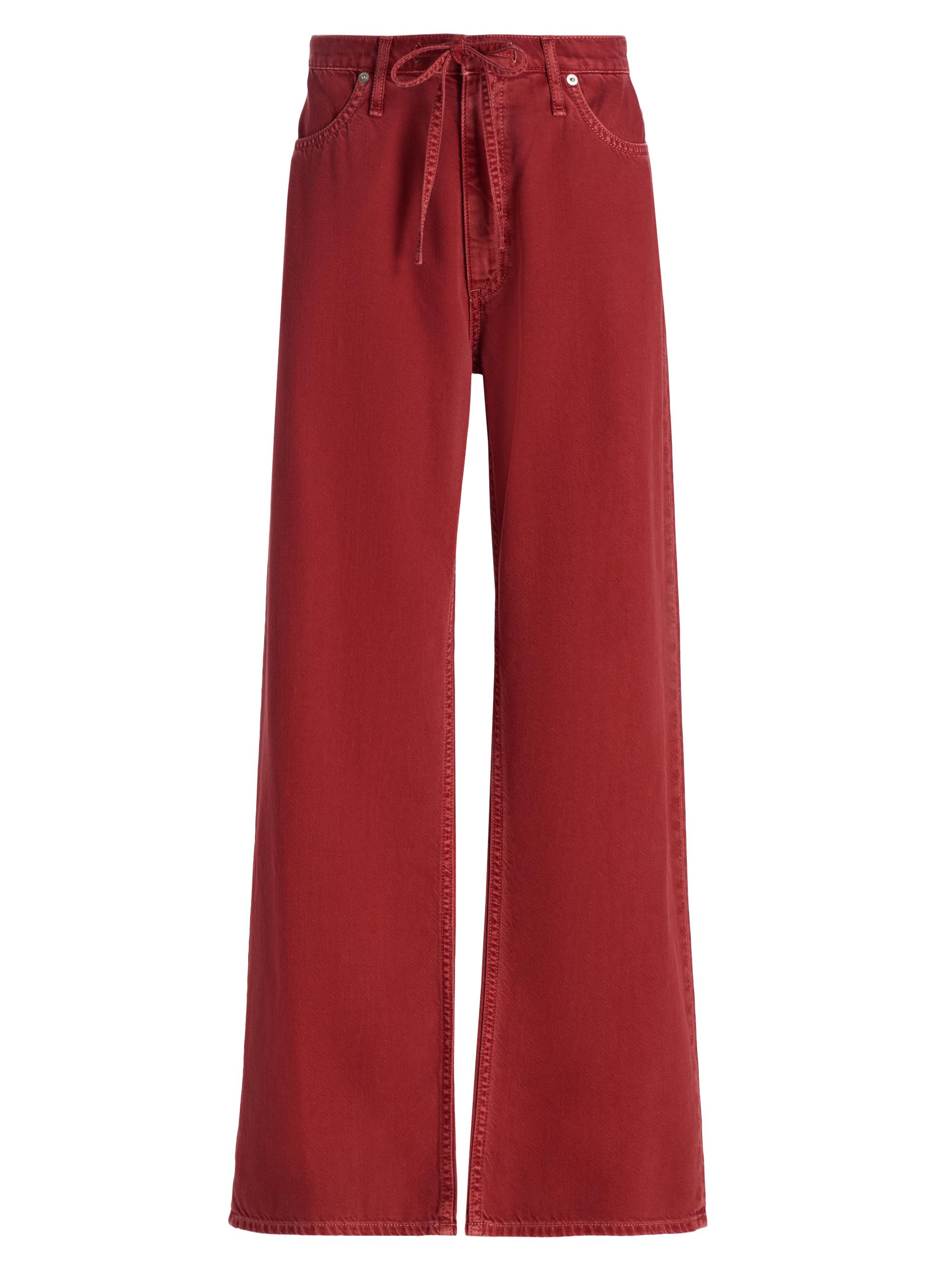 rag & bone Women's Phoebe Drawstring Wide-Leg Jeans - Sienna Stone