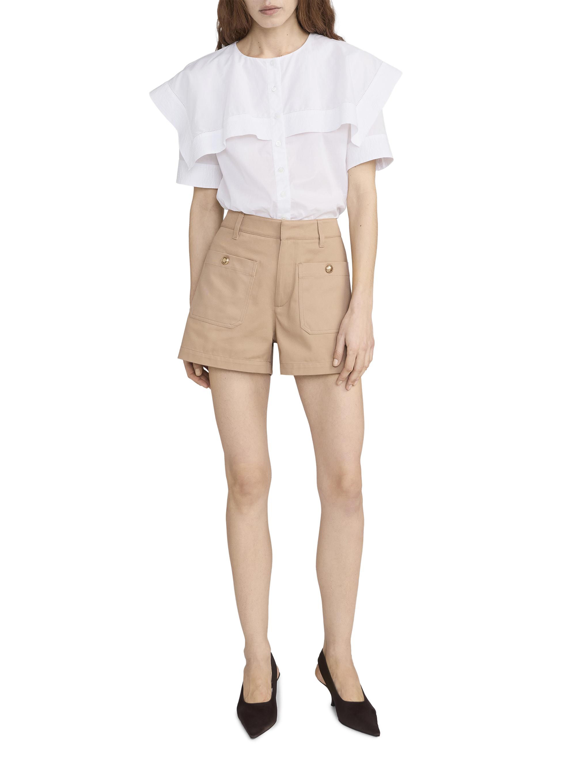 FRAME Women's The Cruise High-Rise Shorts - Sand Dune