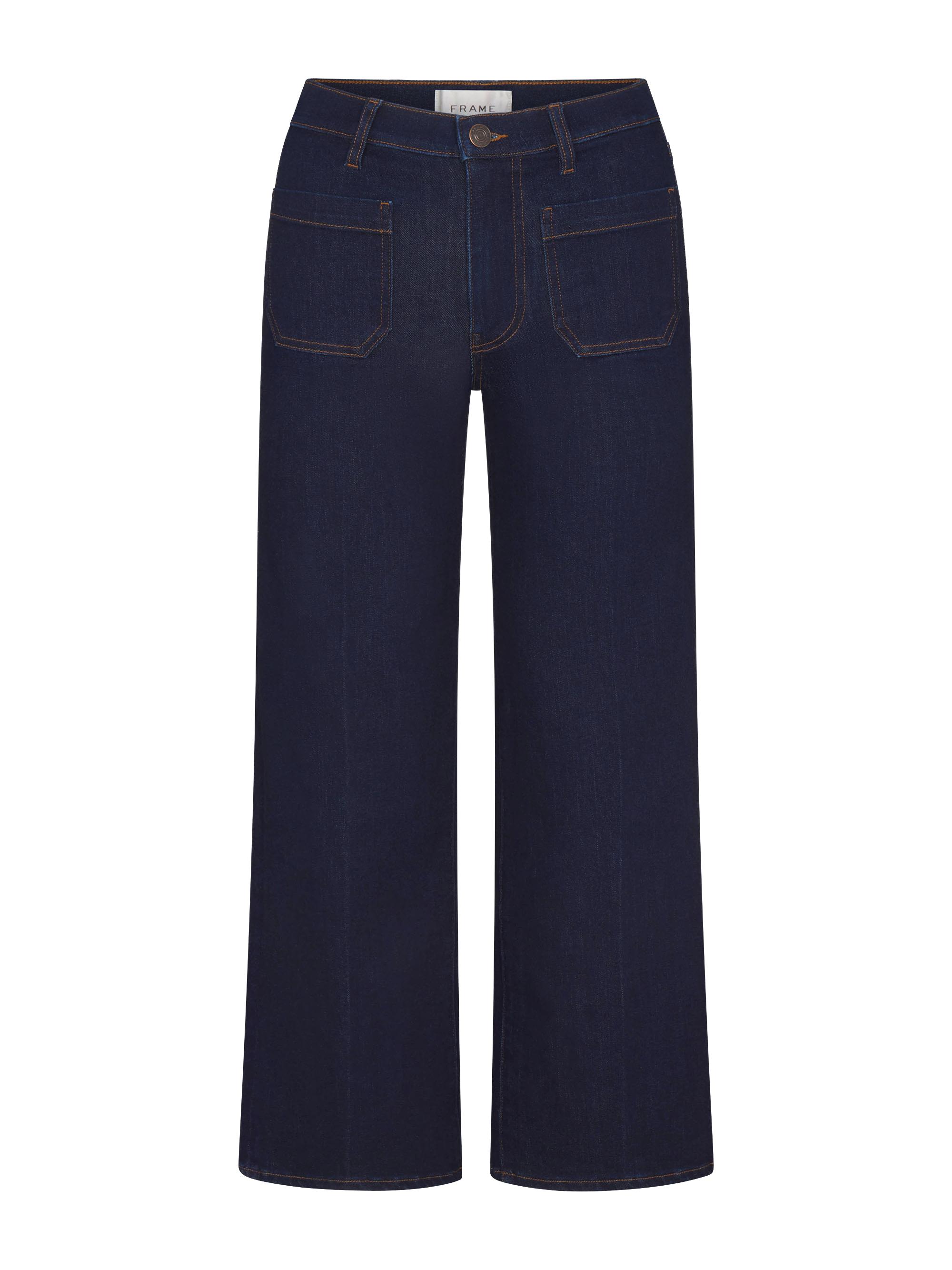 FRAME Women's The Anchor High-Rise Wide-Leg Jeans - Cicero - Women's Clothing