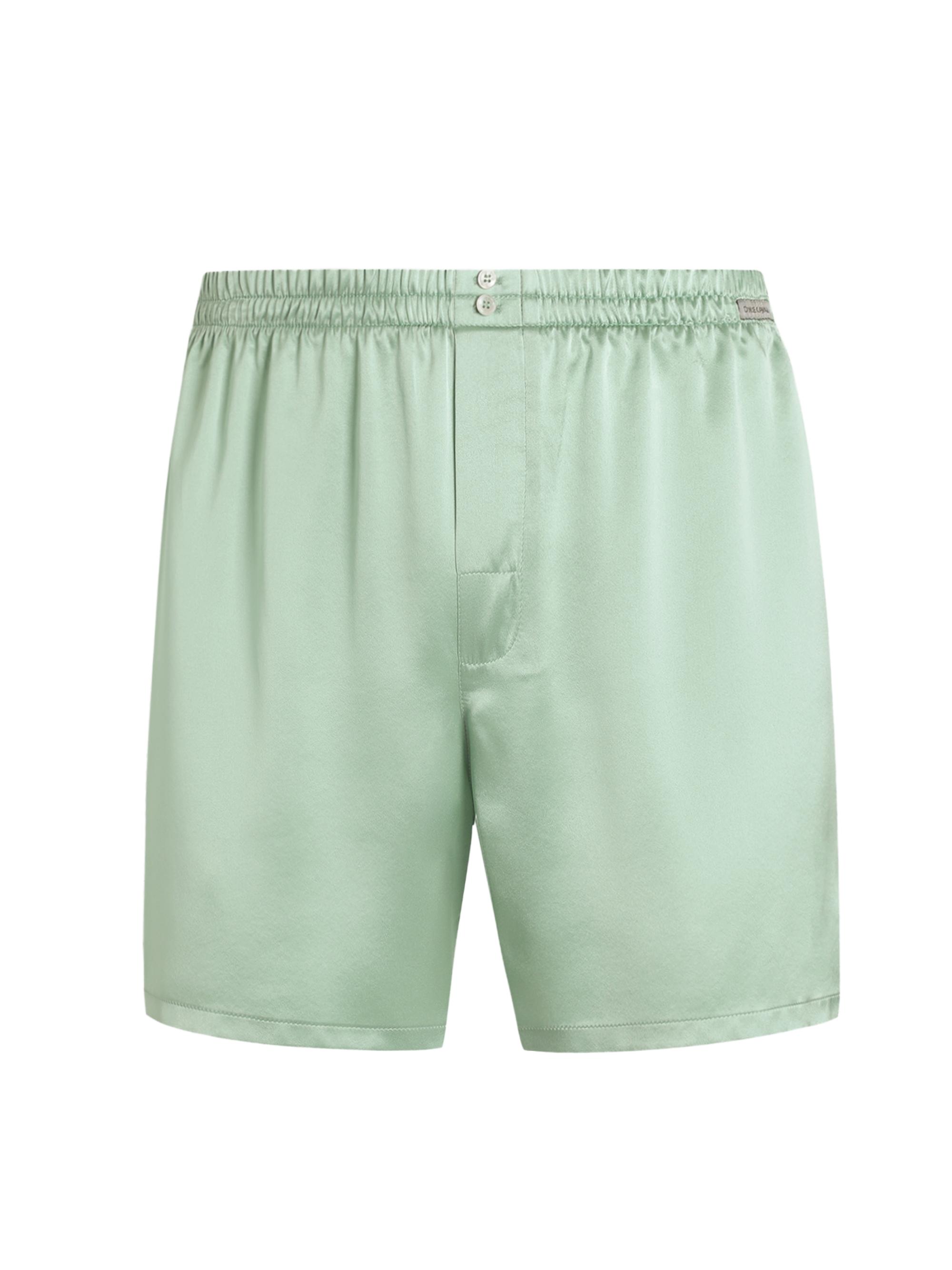 Dolce & Gabbana Men's Sporty Silk Boxer Shorts - Verde