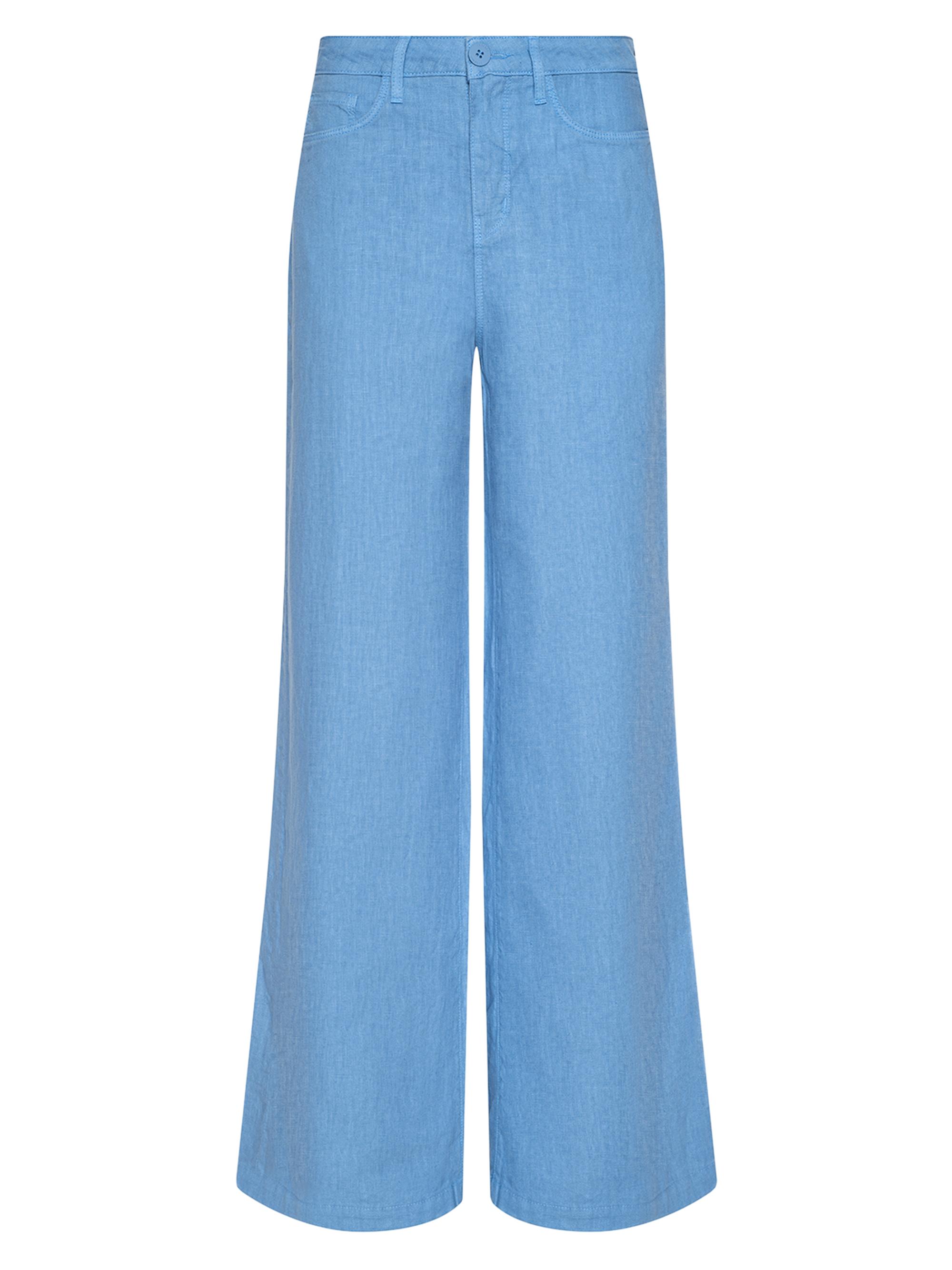 L'AGENCE Amara Linen High-Rise Wide-Leg Pants