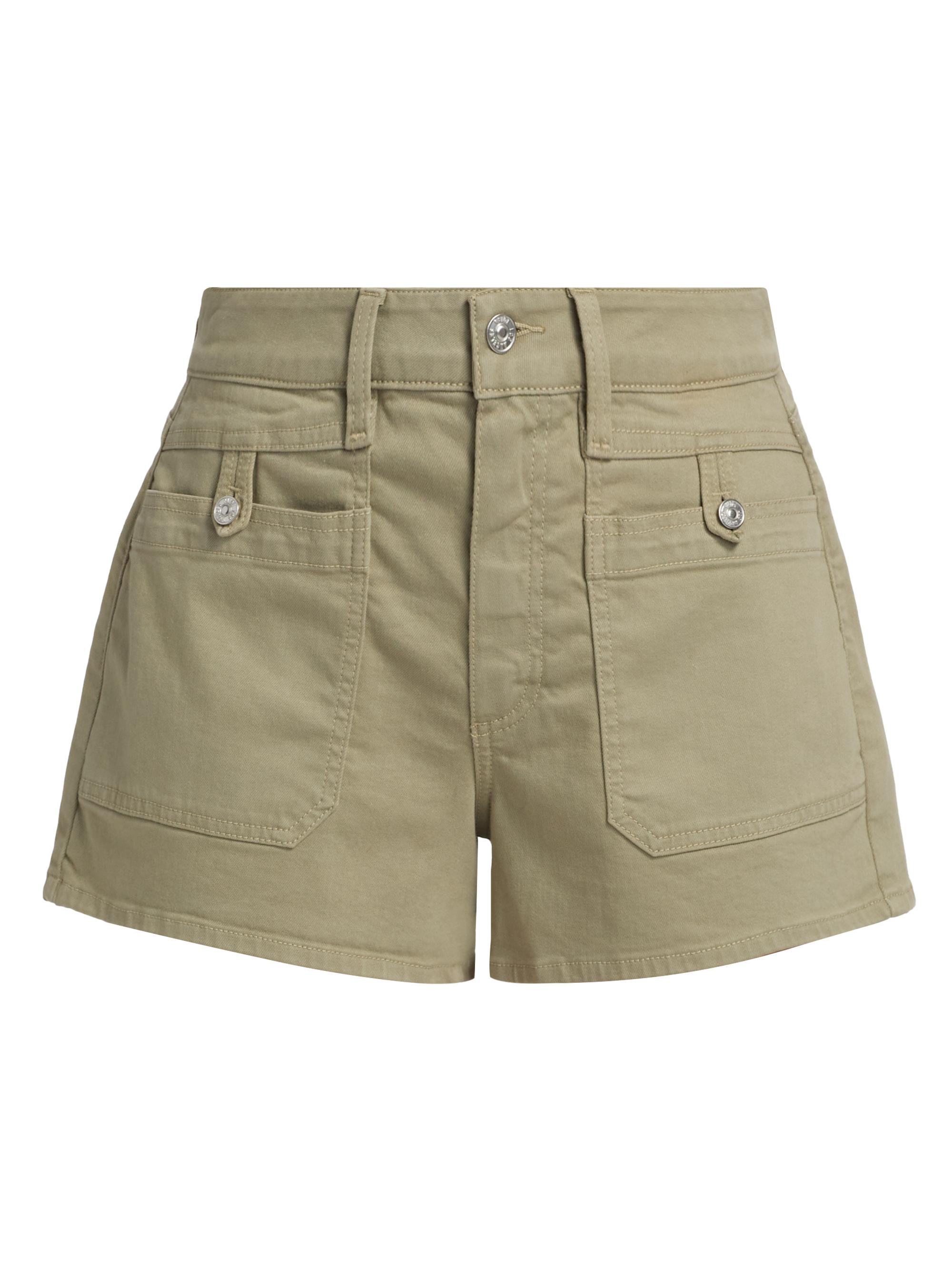 Paige Women's Fallon Stretch Cotton Twill Shorts - Oak Moss