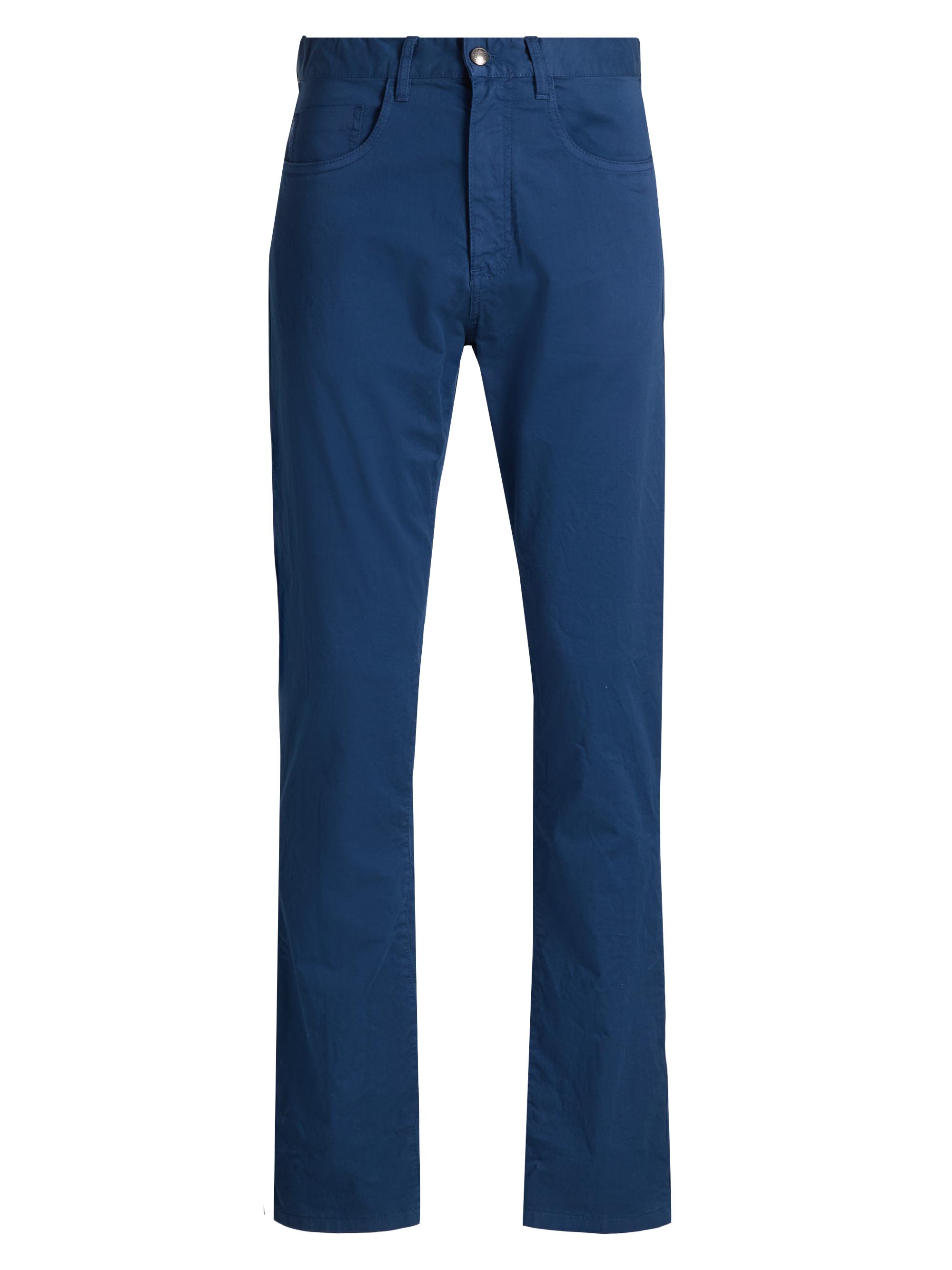 Canali Men's Stretch Cotton 5-Pocket Jeans - Blue