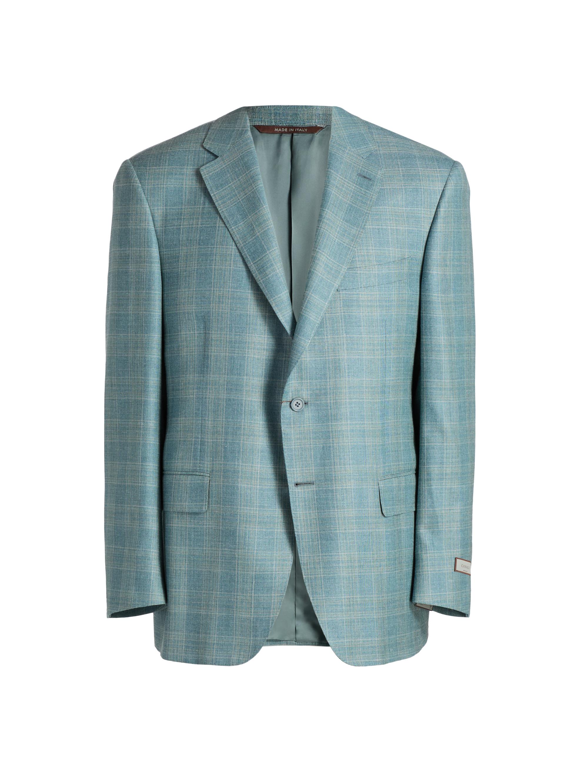 Canali Siena Textured Plaid Wool-Blend Sport Coat | Saks Fifth Avenue