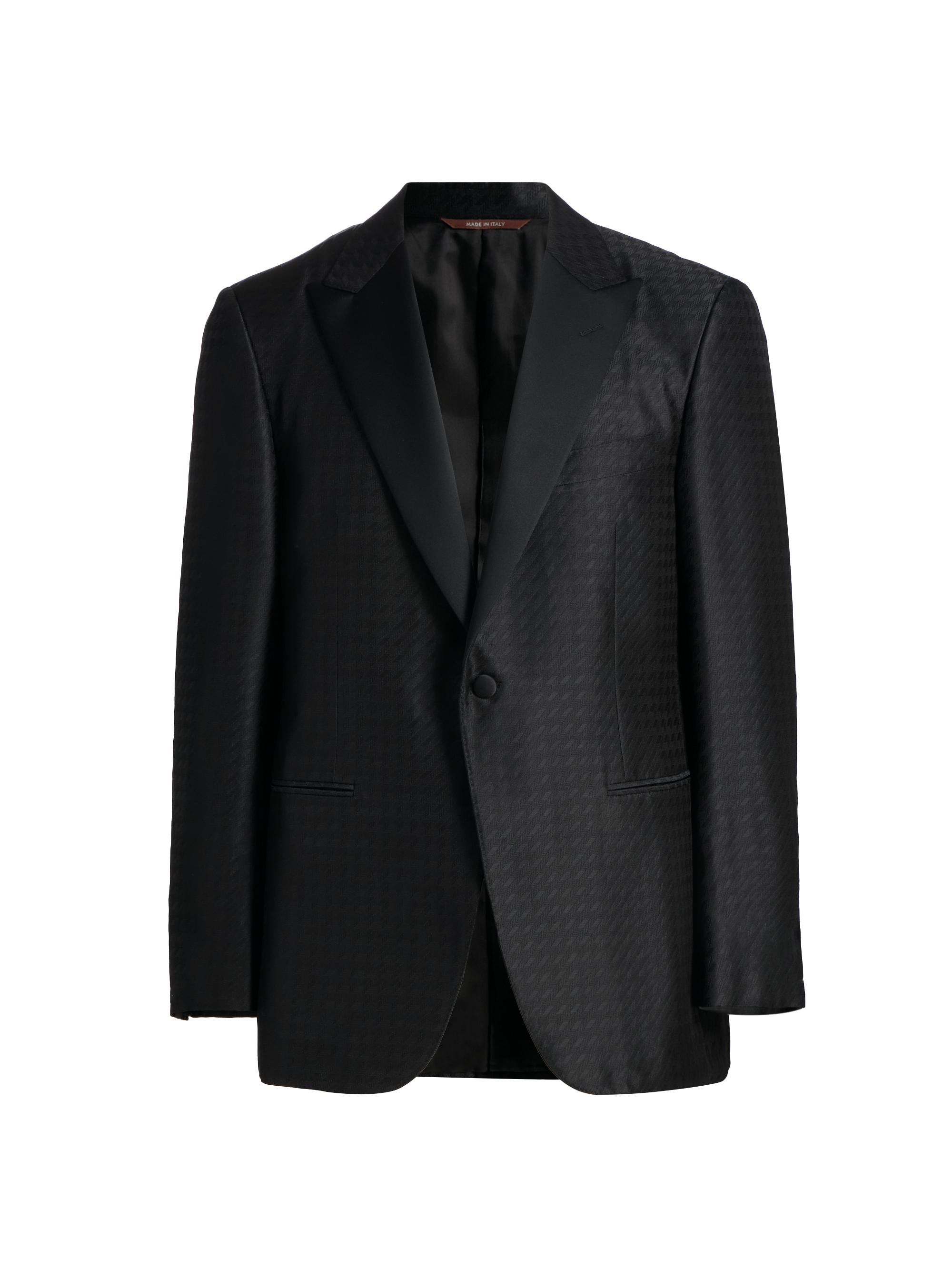Canali Men's Arrow-Pattern Dinner Jacket - Black
