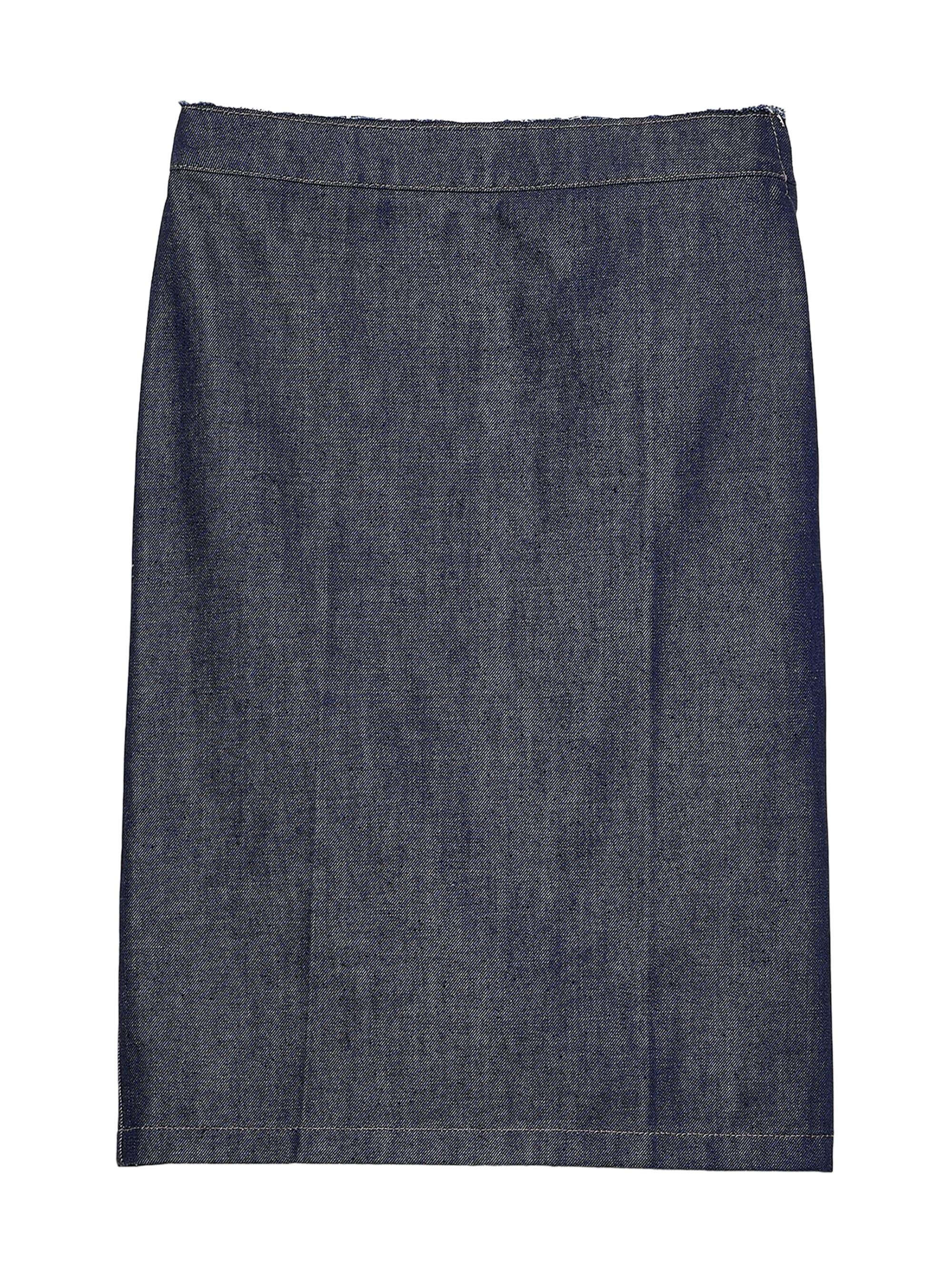 Prada Women's Denim Pencil Skirt - Blue