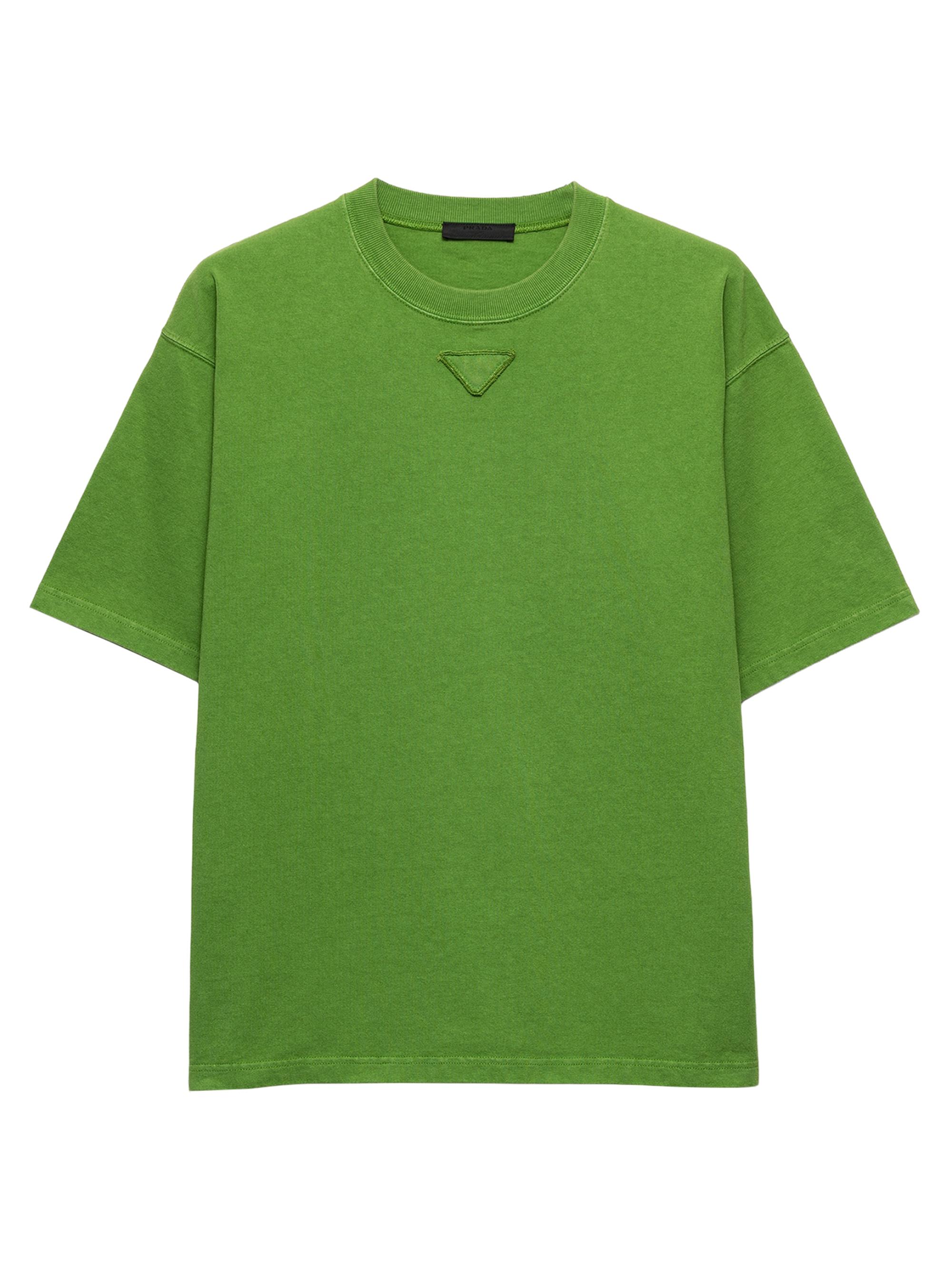 Prada Men's Cotton T-Shirt - Green