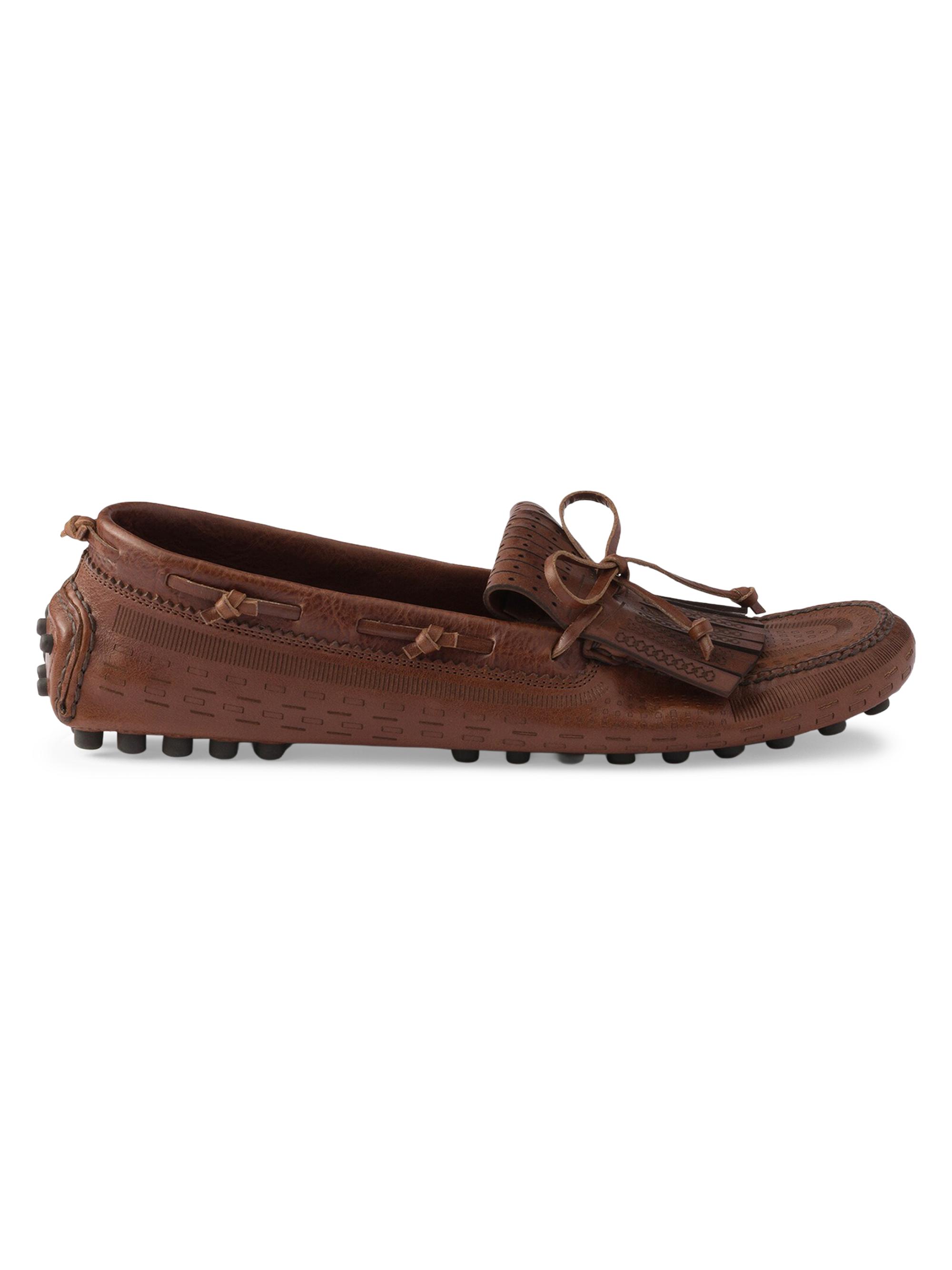 Authentic Prada luxury designer men\'s signature brown leather loafers drivers 10 Prada Dark Brown Suede Driving Loafers Size 5.5/36 | Yoogi main image 3