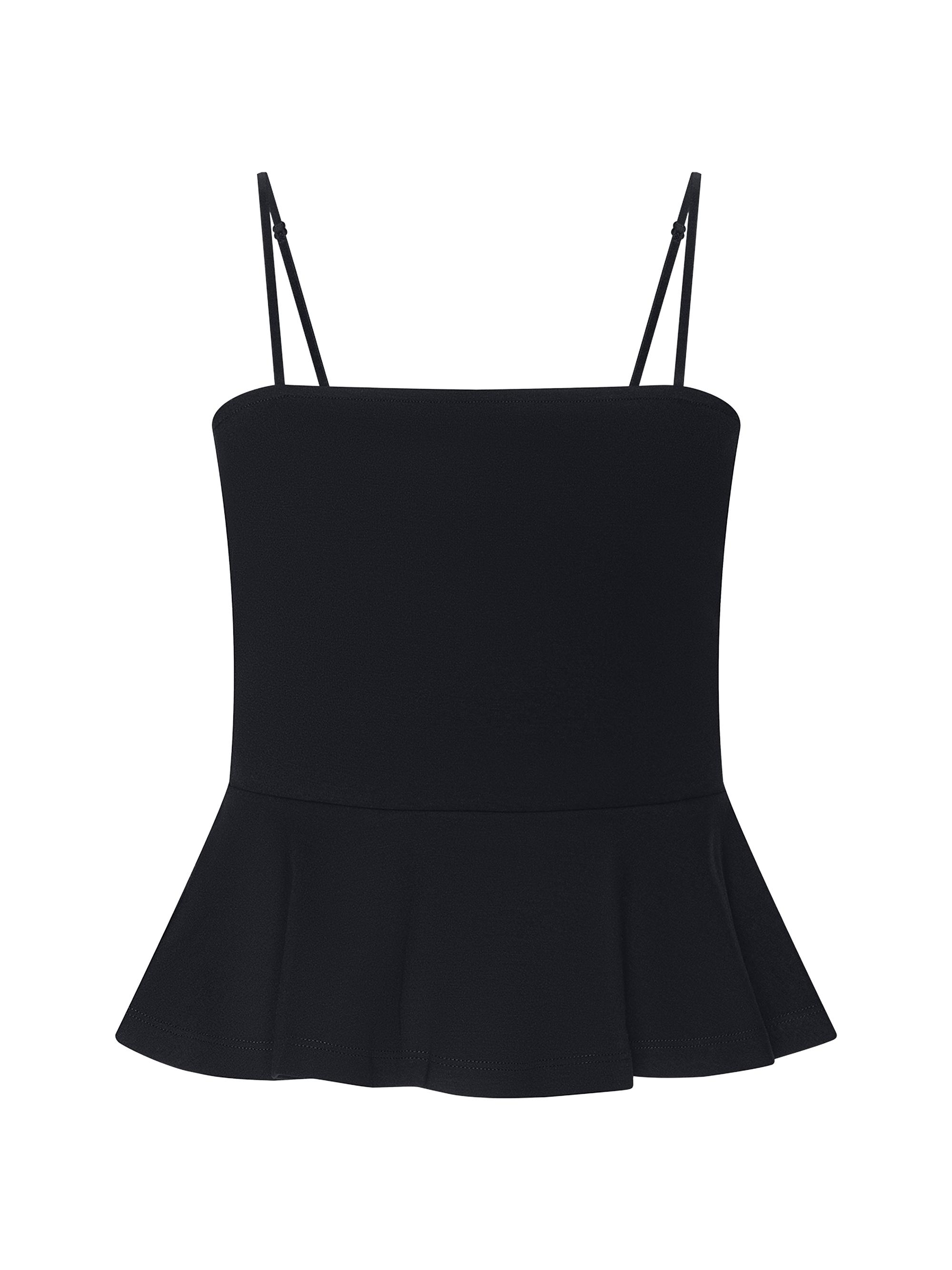 L'AGENCE Women's Parisa Peplum Top - Black