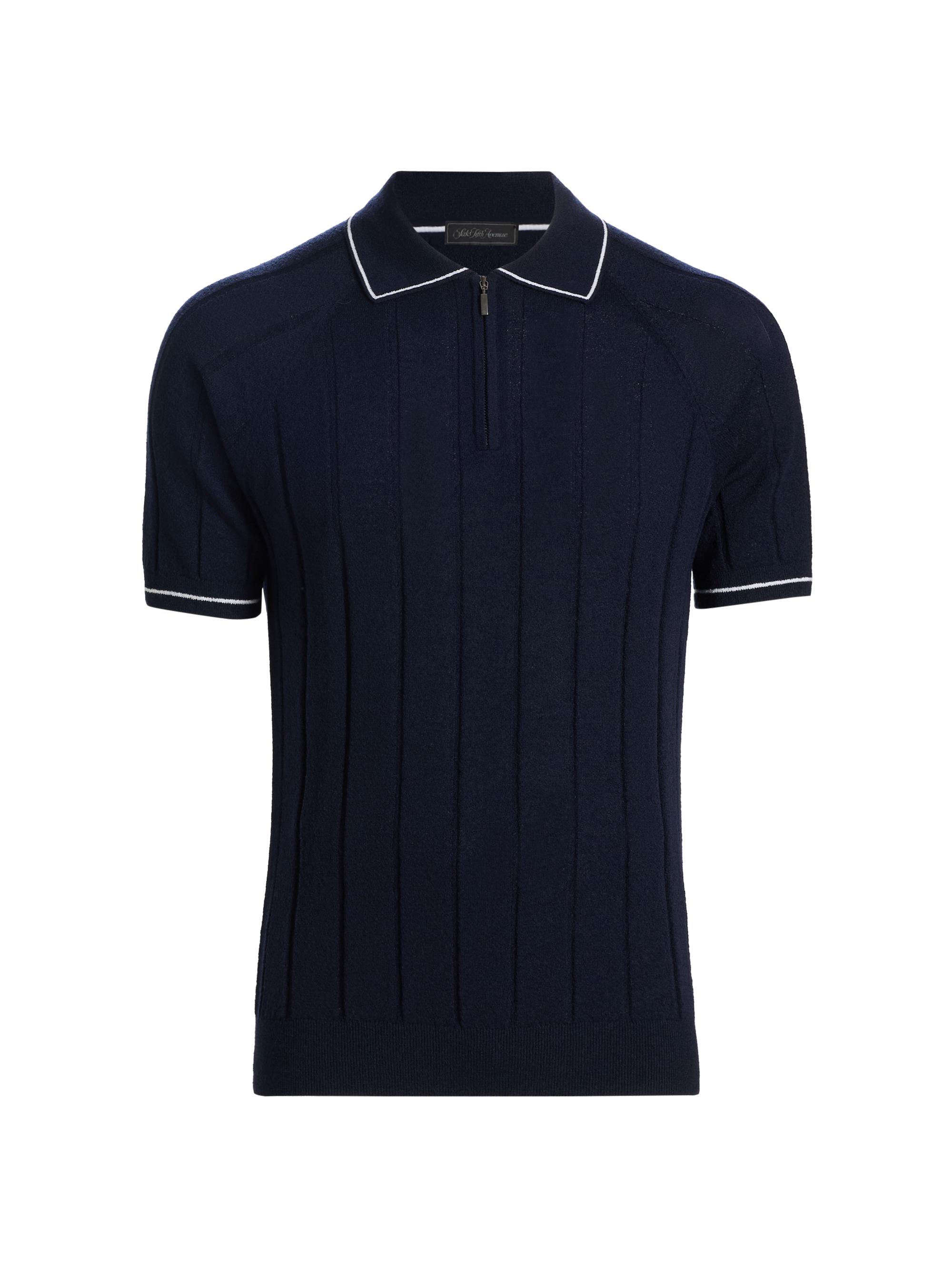 Saks Fifth Avenue COLLECTION Wool-Blend Jersey Polo Shirt | Saks