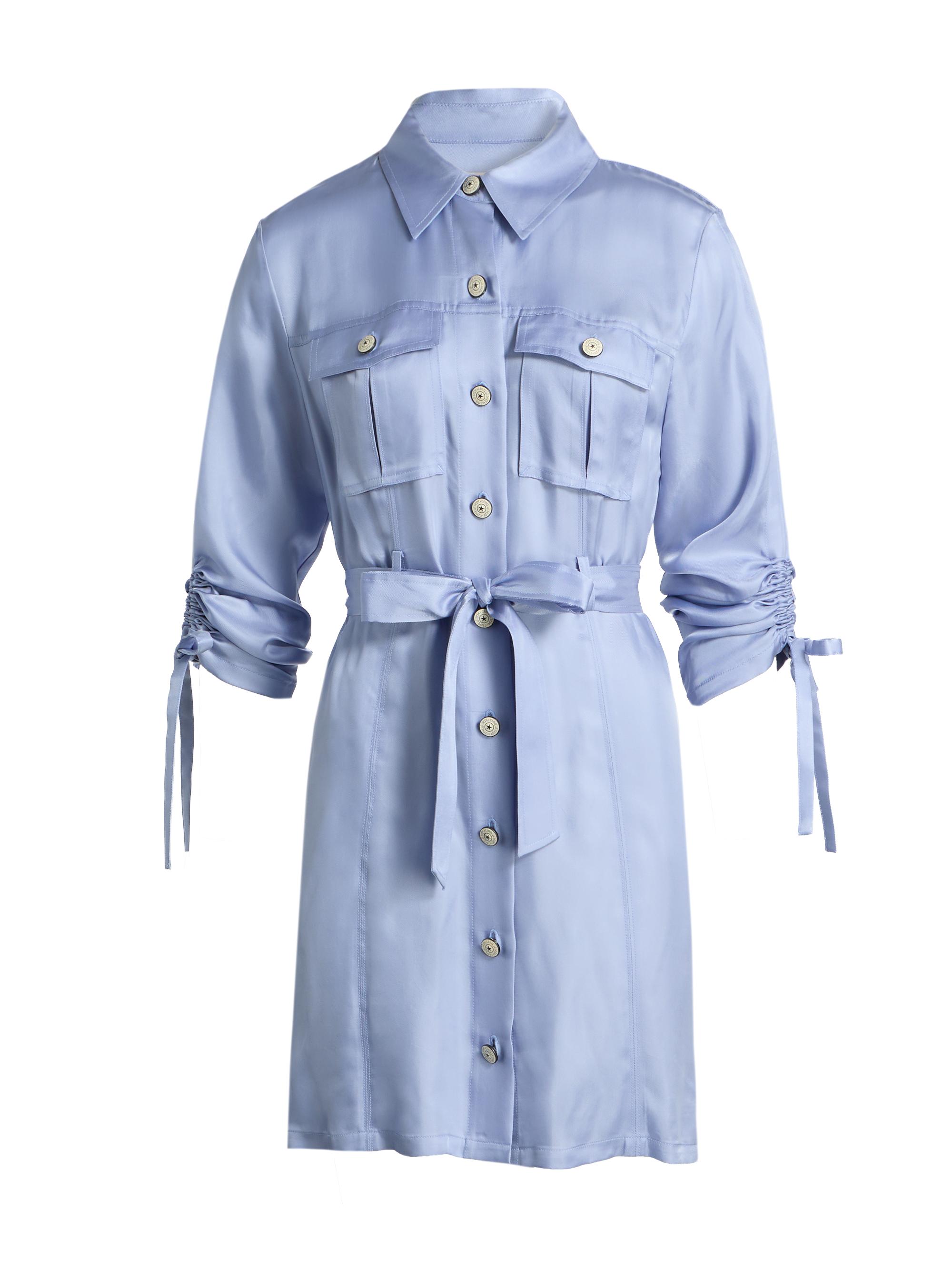 Cinq à Sept Women's Dale Mini-Shirtdress - Twilight Mist