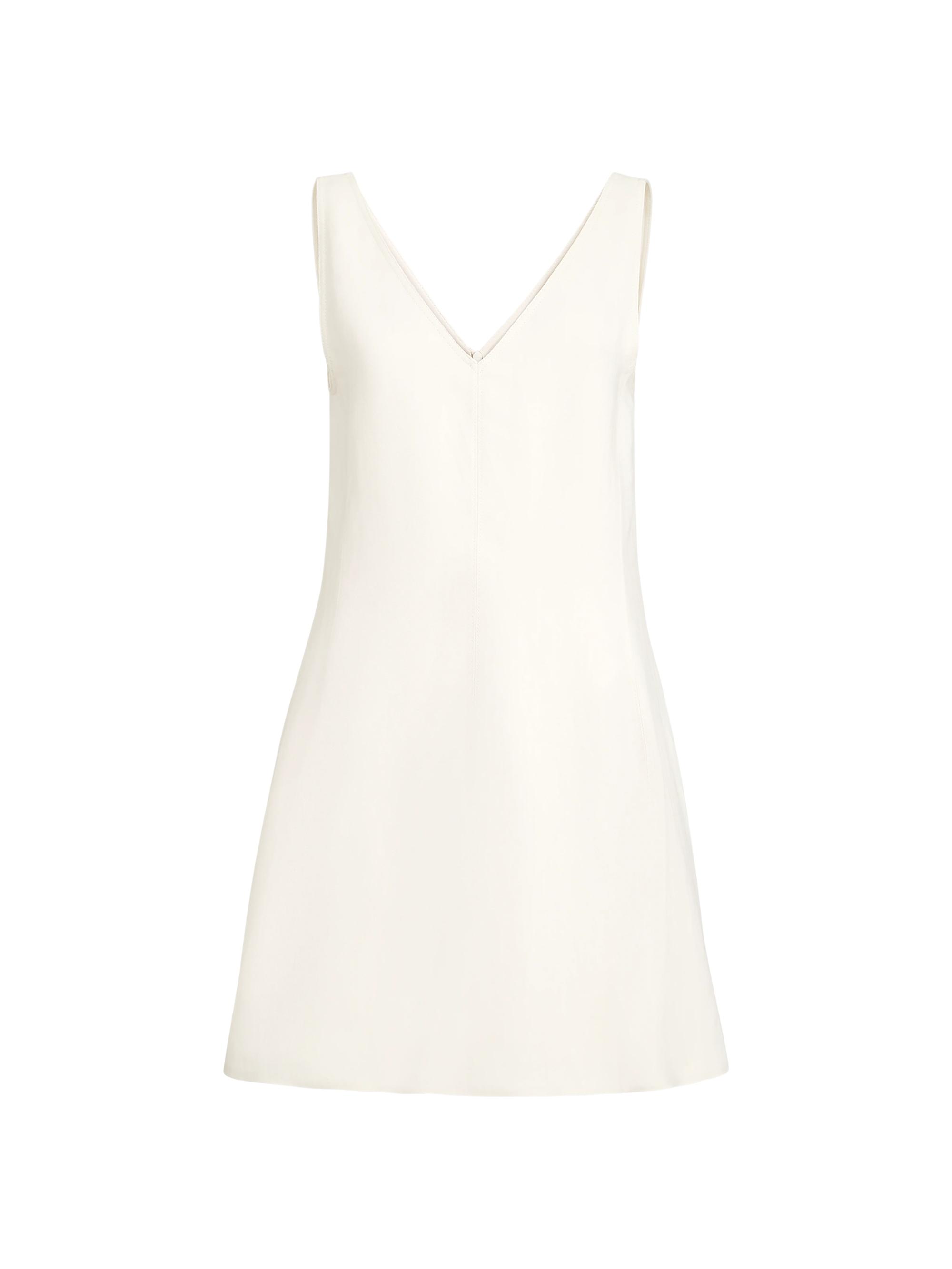 Brunello Cucinelli Women's Viscose and Linen Fluid Twill Mini Dress -