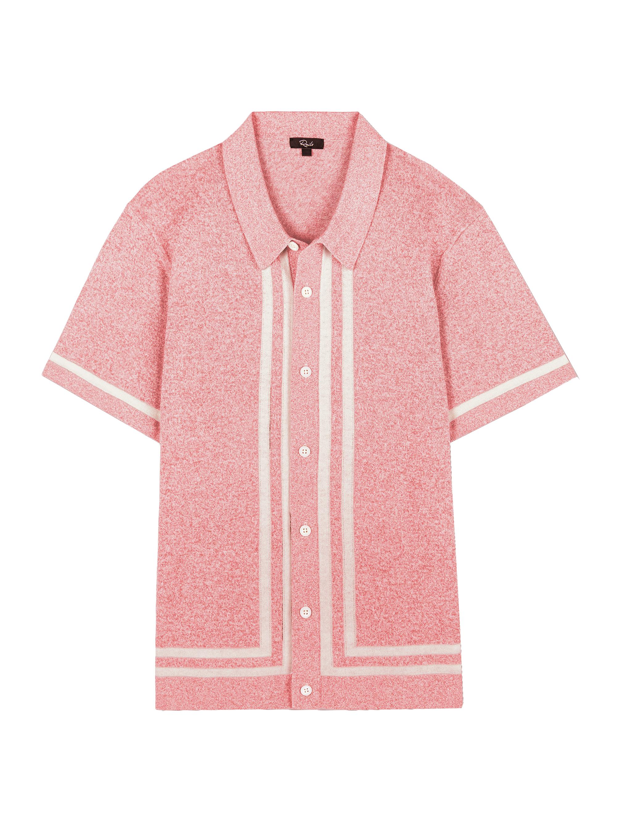 Rails Men's Leo Cotton-Blend Shirt - Rose Melange