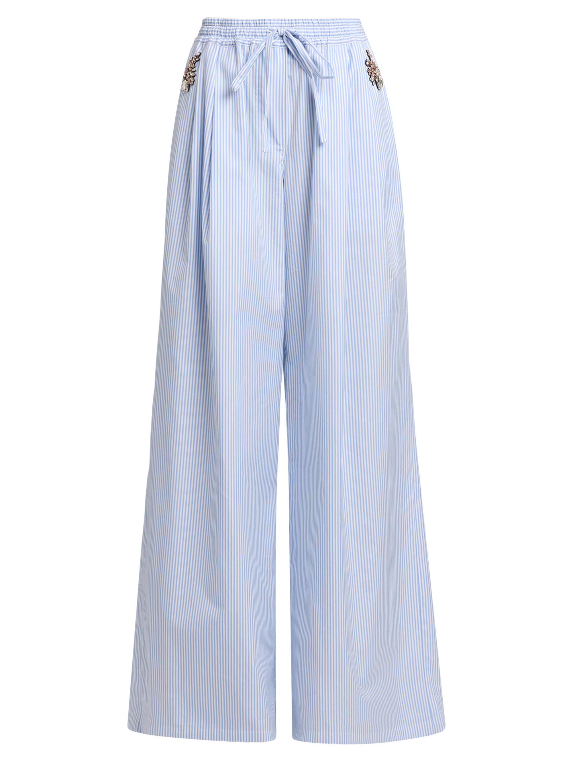 Dolce & Gabbana Women's Crystal-Embellished Cotton Drawstring Pants - Rigato