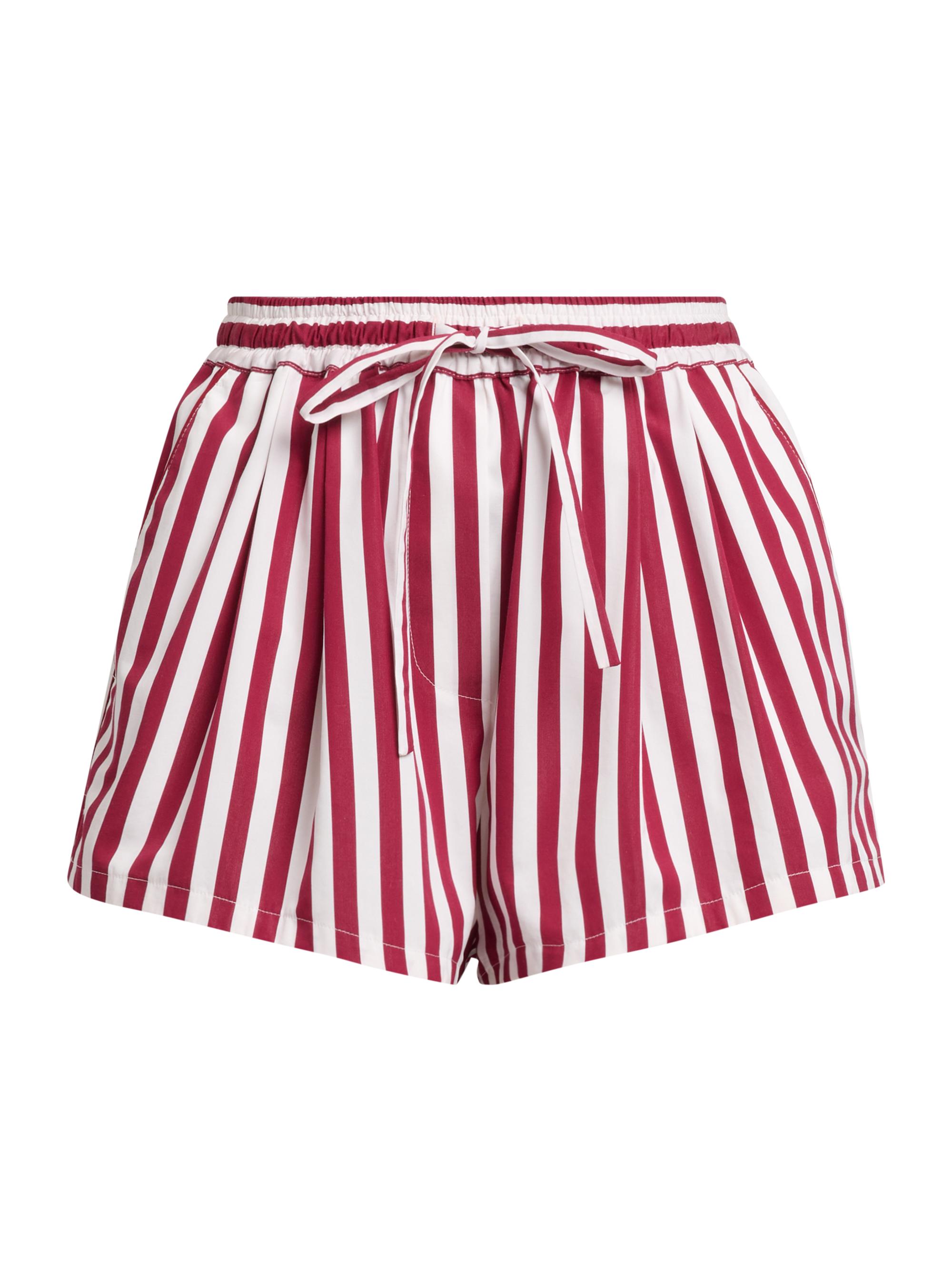 Dolce & Gabbana Women's Rigato Stripe Cotton-Silk Drawstring Shorts - Rigato | Thumbnail 7